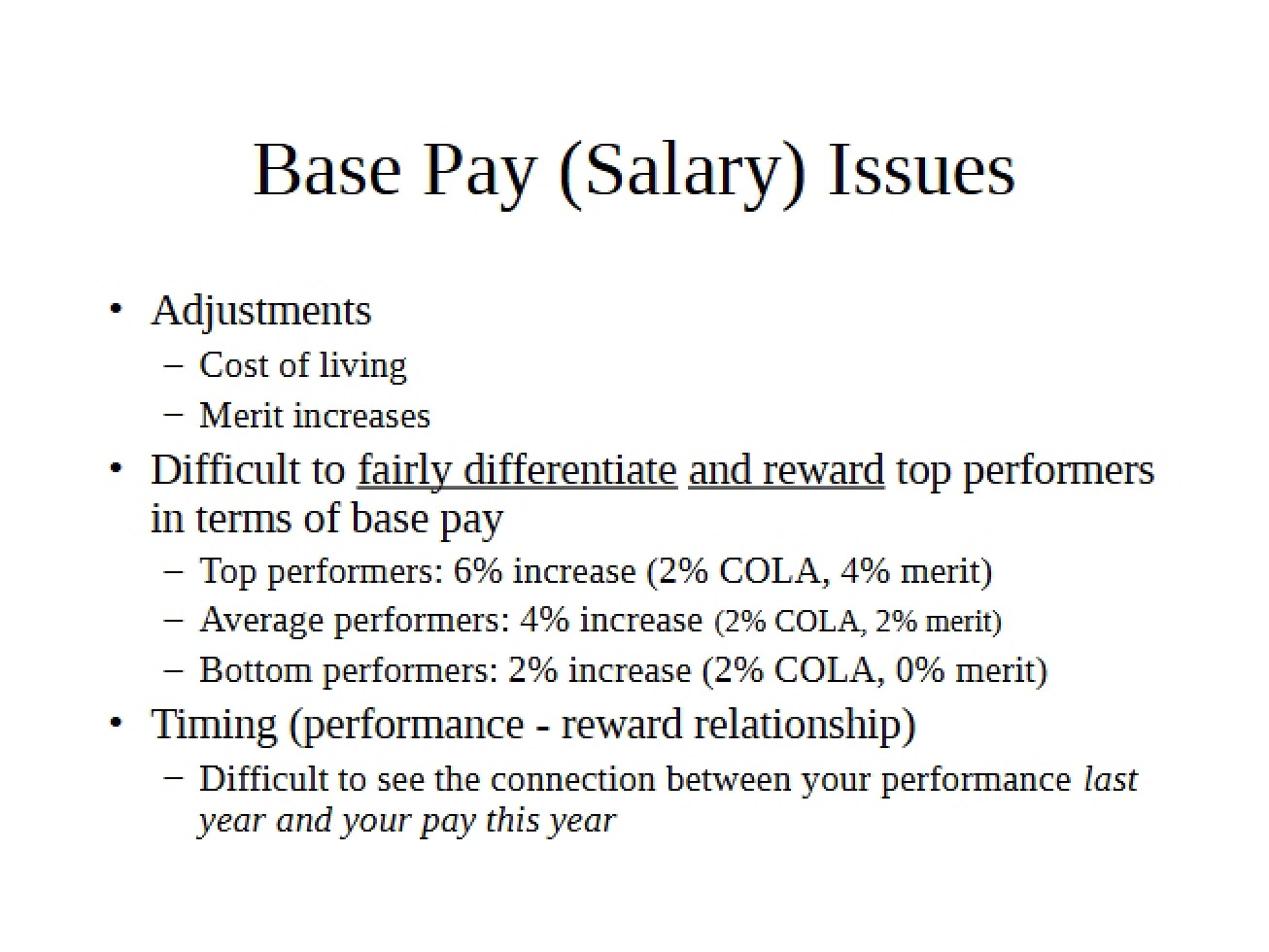 Performance-Based Compensation
