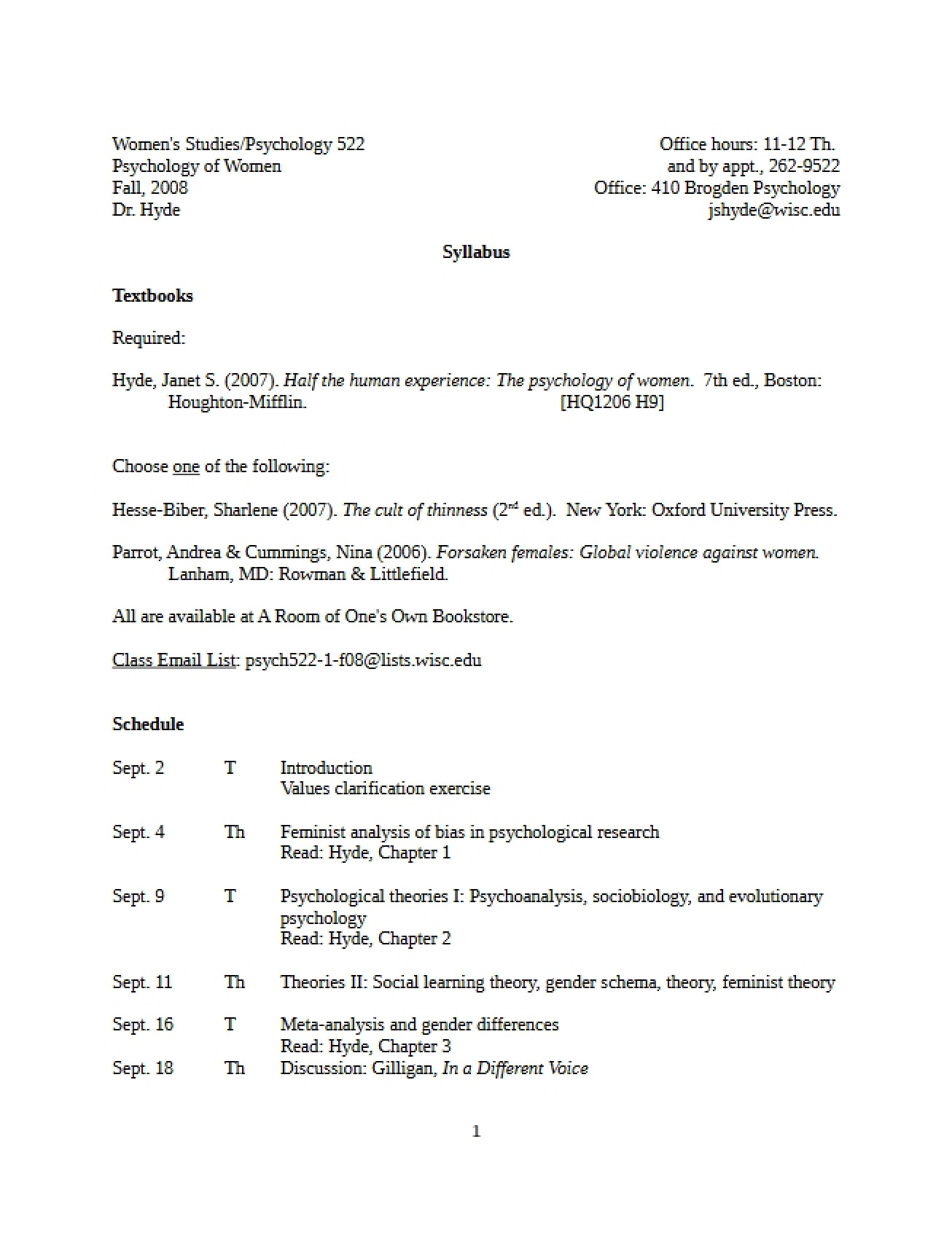 Course Outline