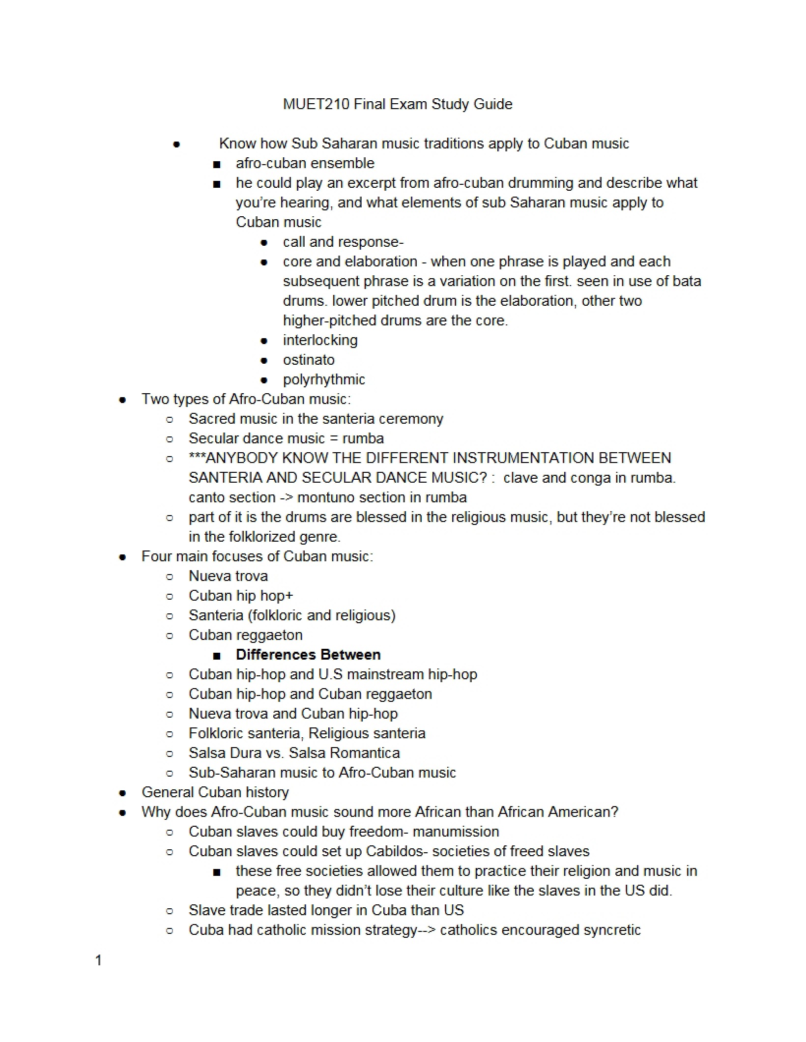 Guide to Studying for Finals