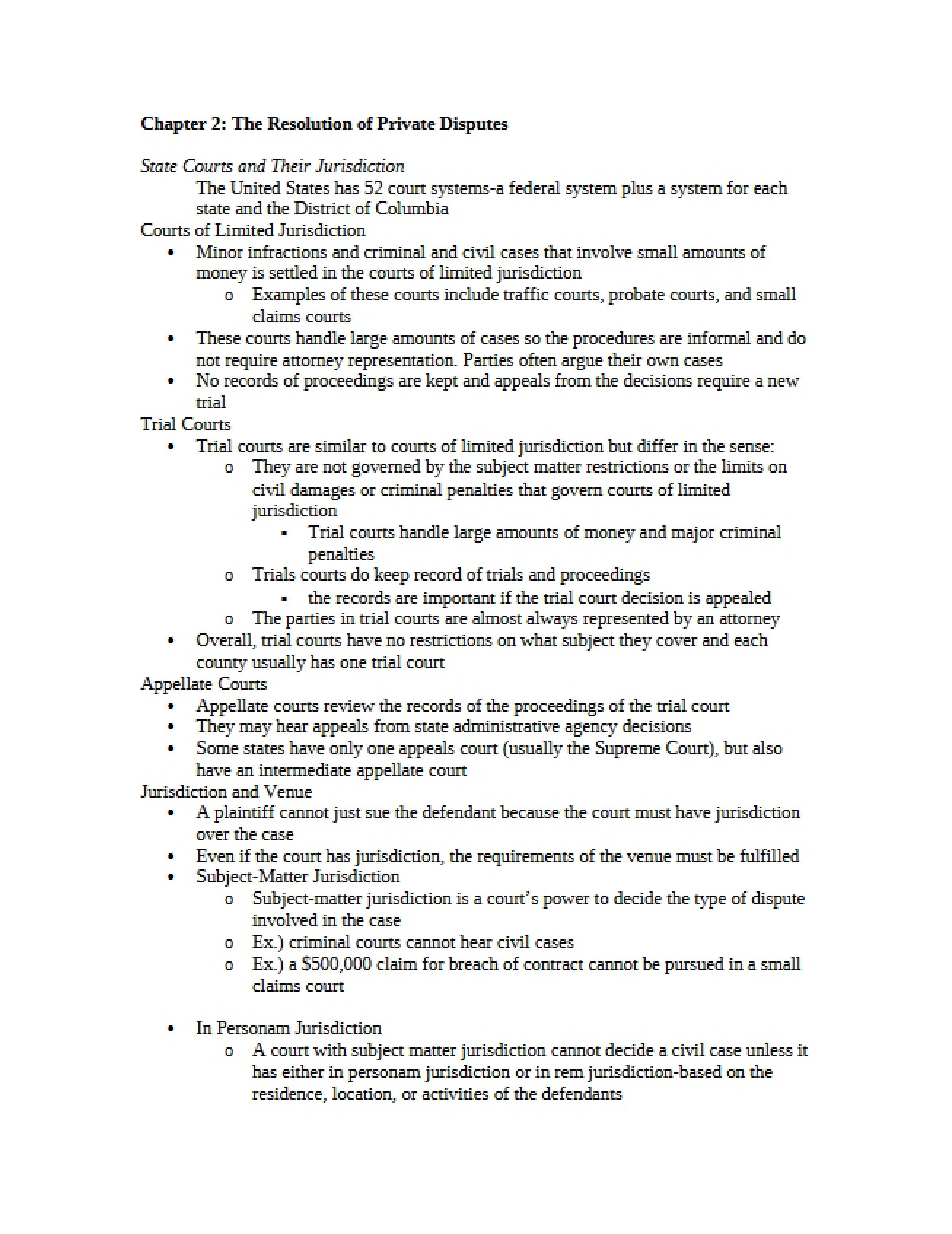 Private Dispute Resolution Chapter 2