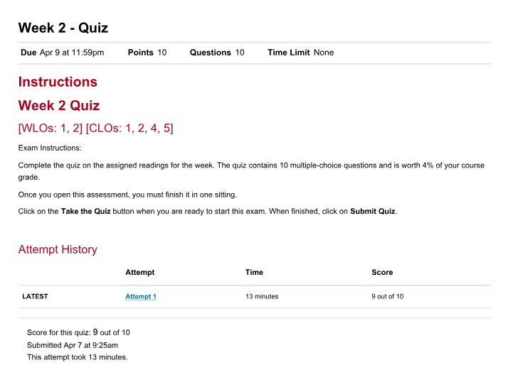 Week 2 Quiz on International Trade and Agreements