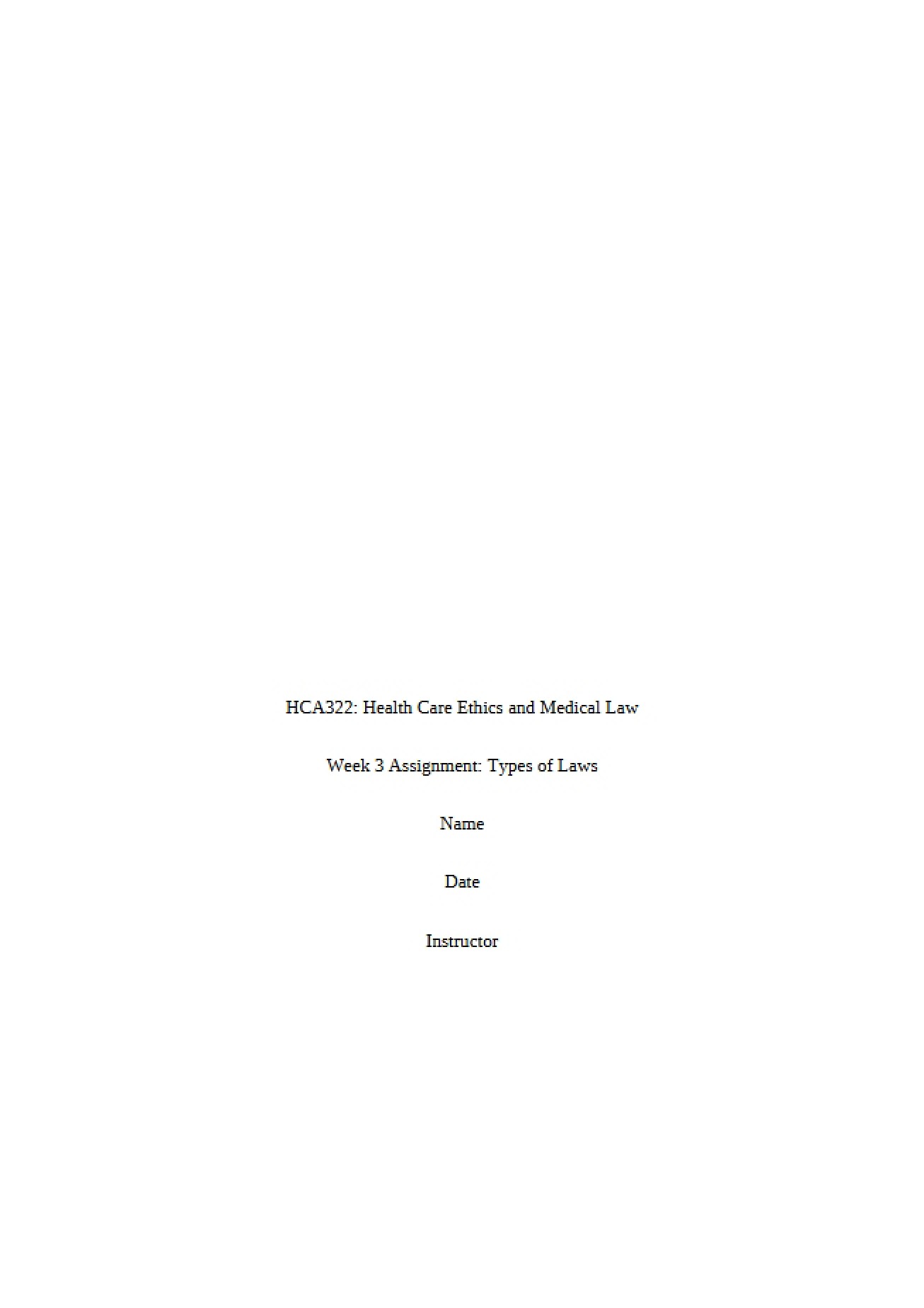 Law Types Assignment - Week 3