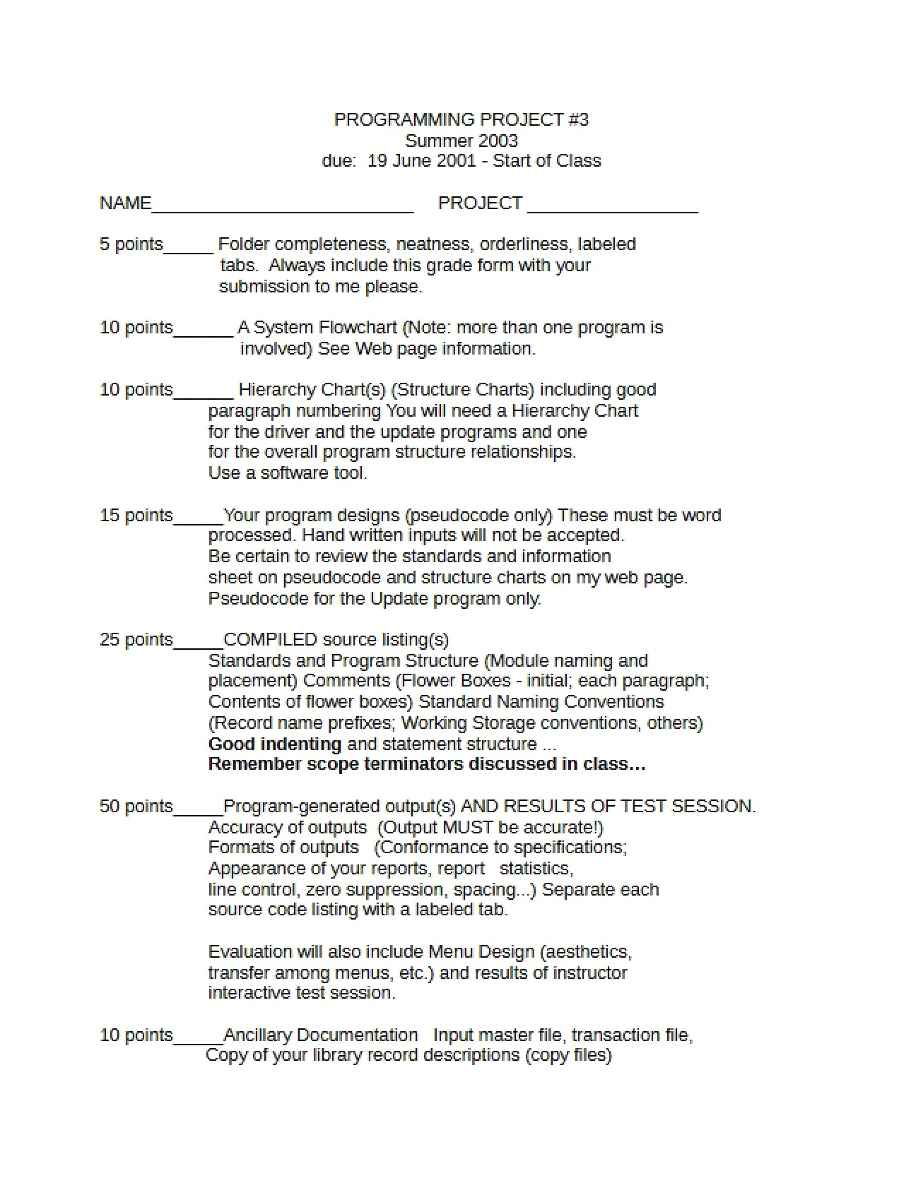 File Processing Notes