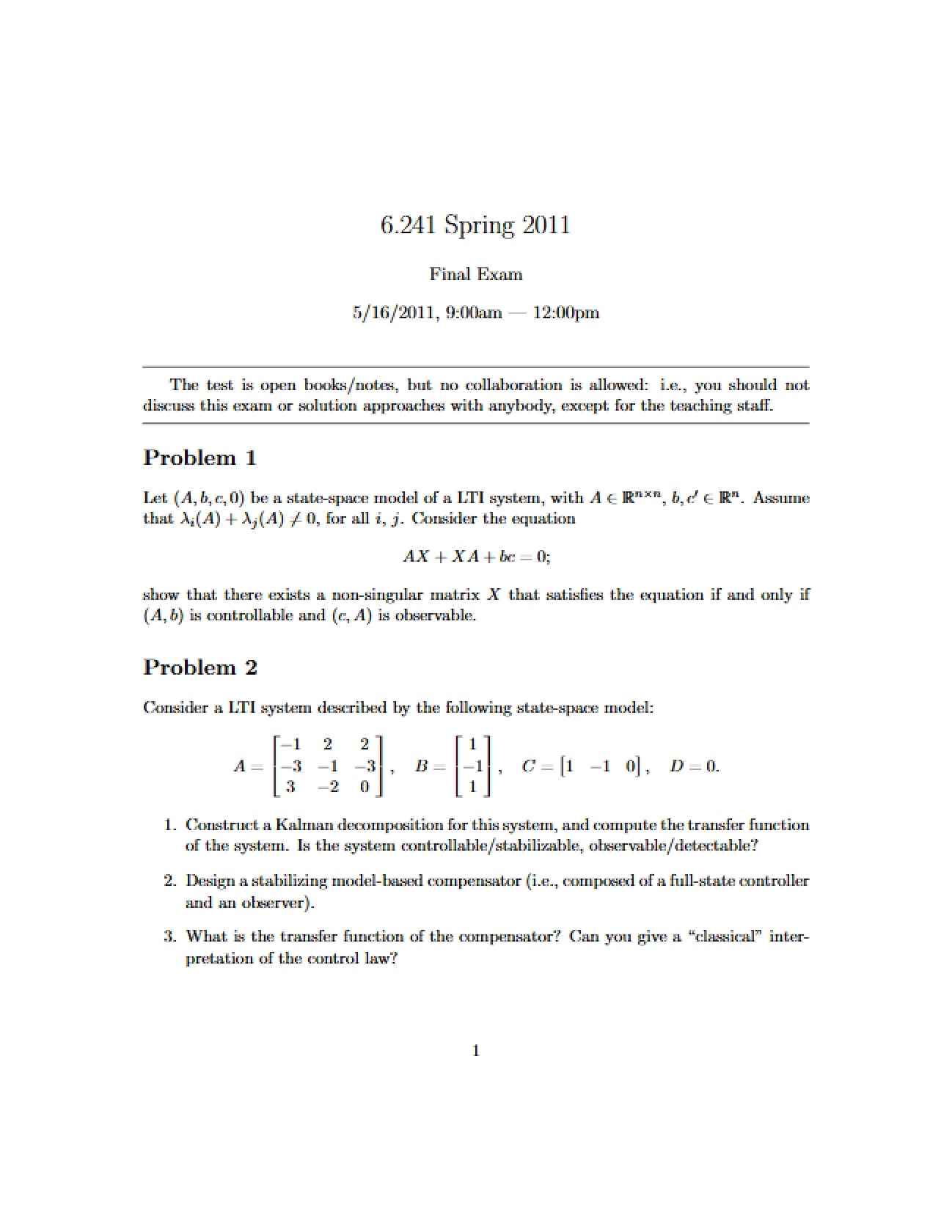 Exam Final