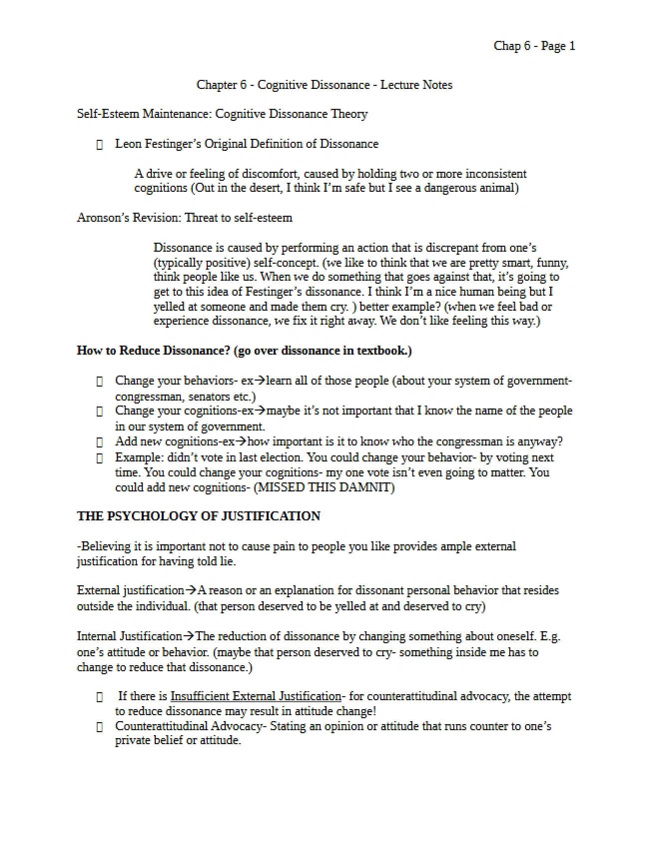 Social Psychology Chapter 6