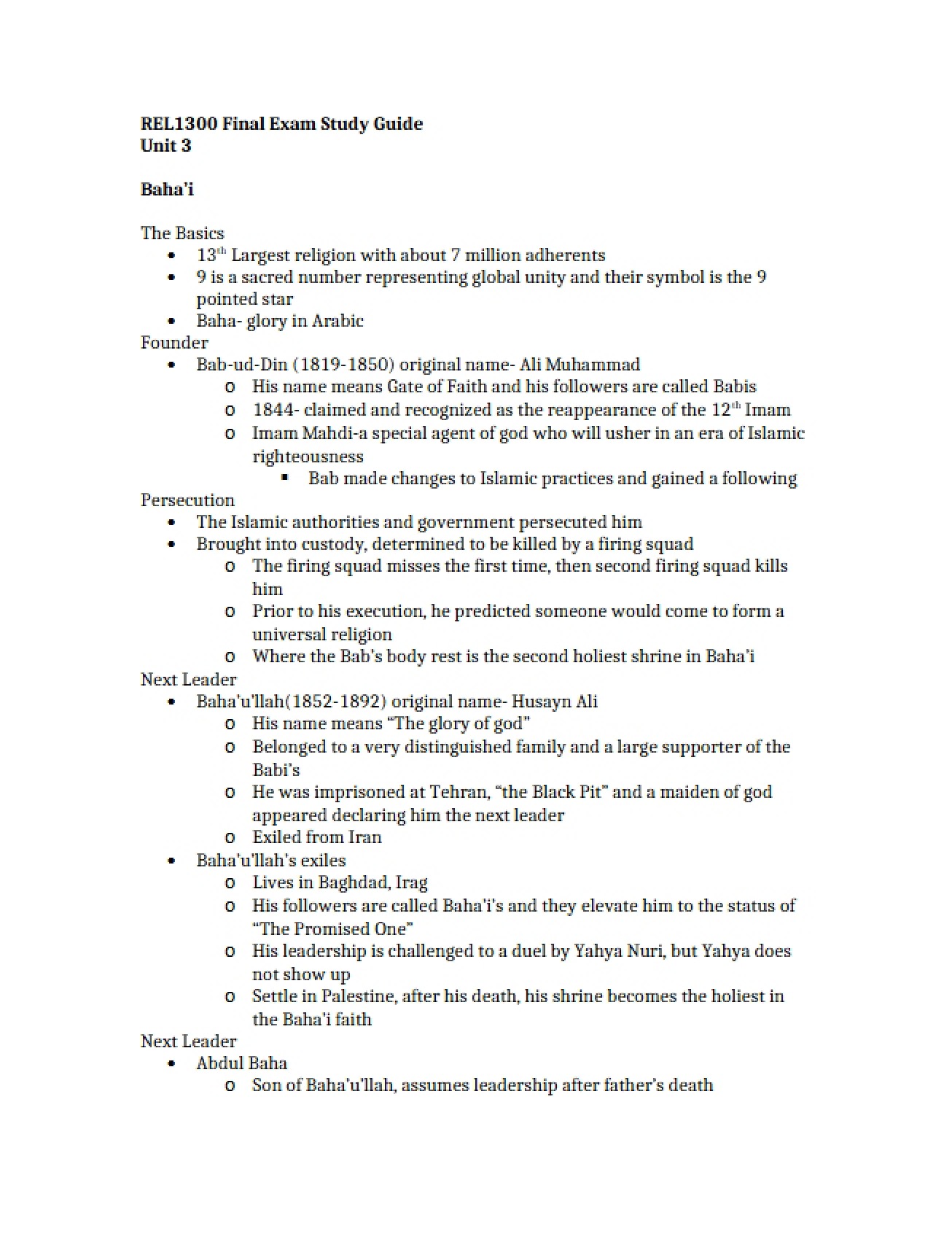 Final Review