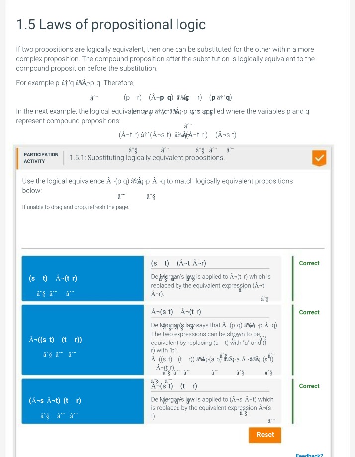 Propositional Logic Laws