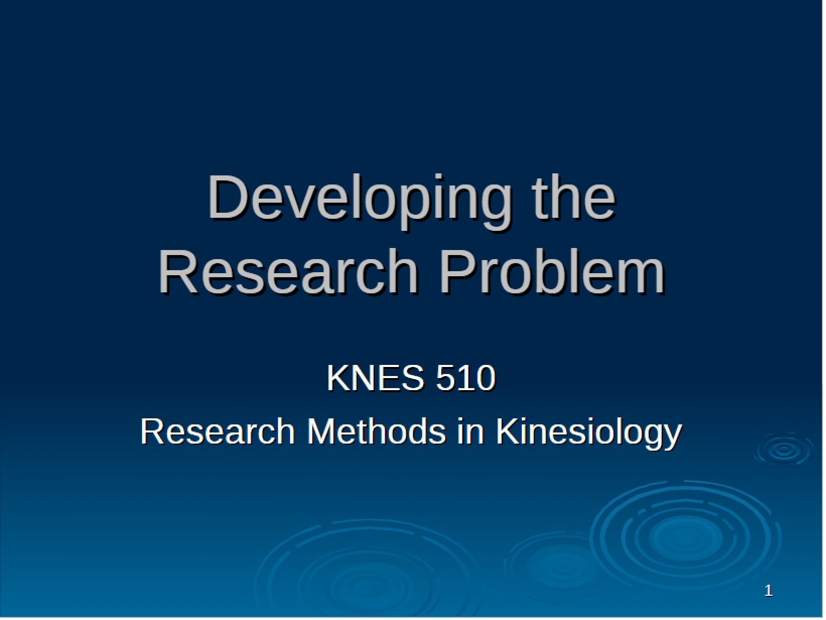 Citations and Research Problem Development