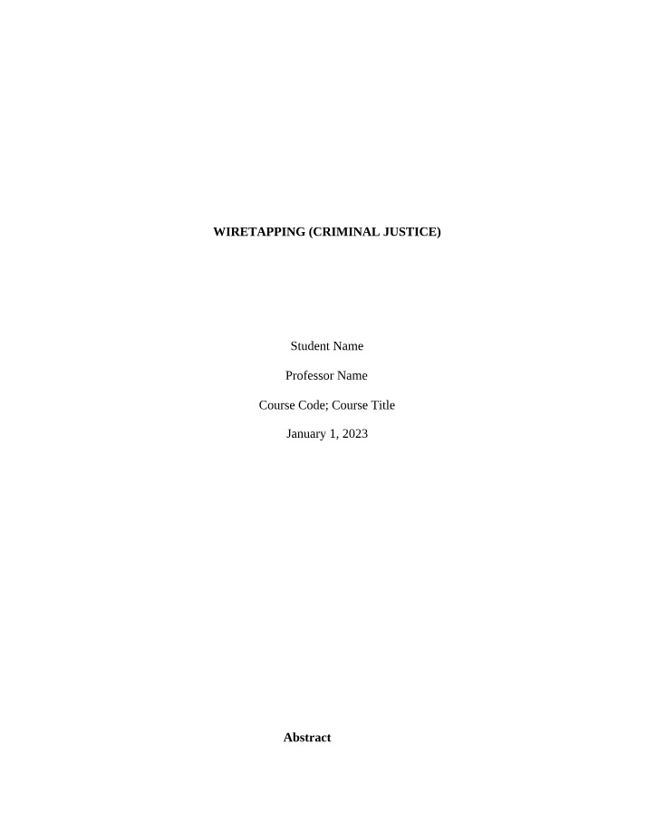 Wiretapping in the United States - Legality and Impact