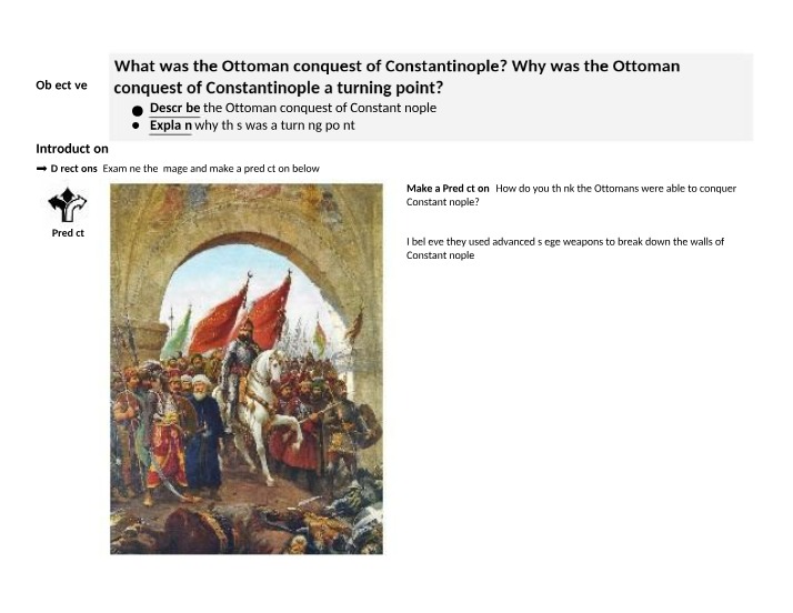 Ottoman Conquest of Constantinople - A Turning Point