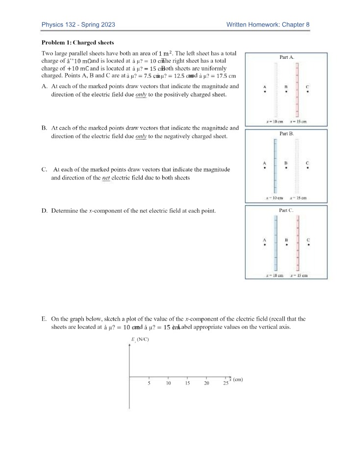 Written Problems for HW 8