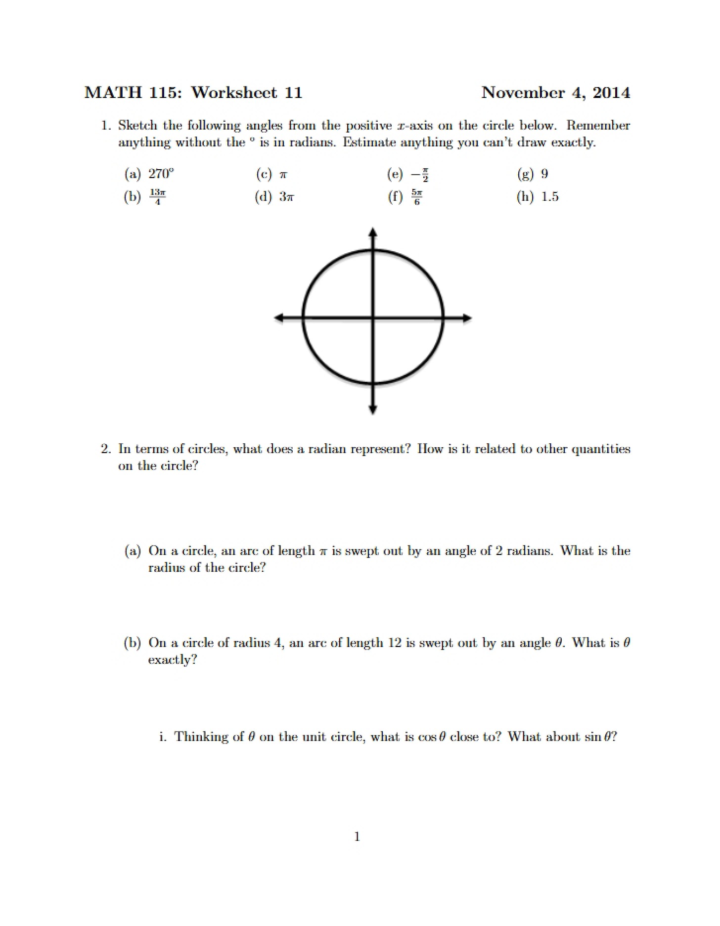 Lecture 11 (Fall '14)