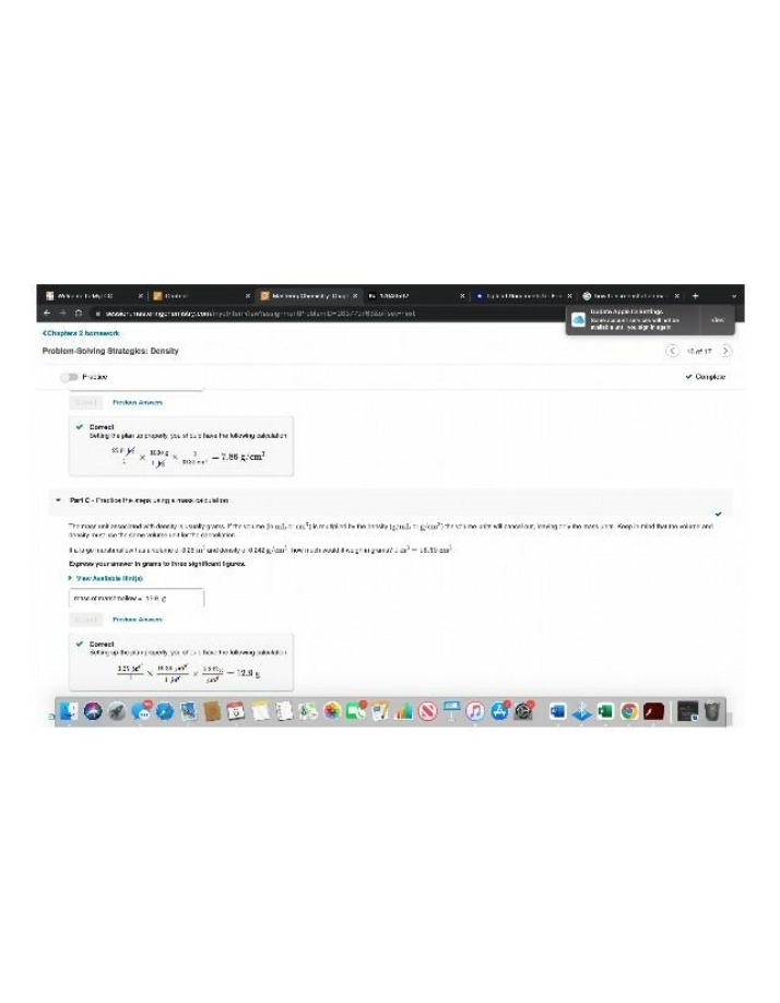 General Chemistry I - Screenshot from May 2023