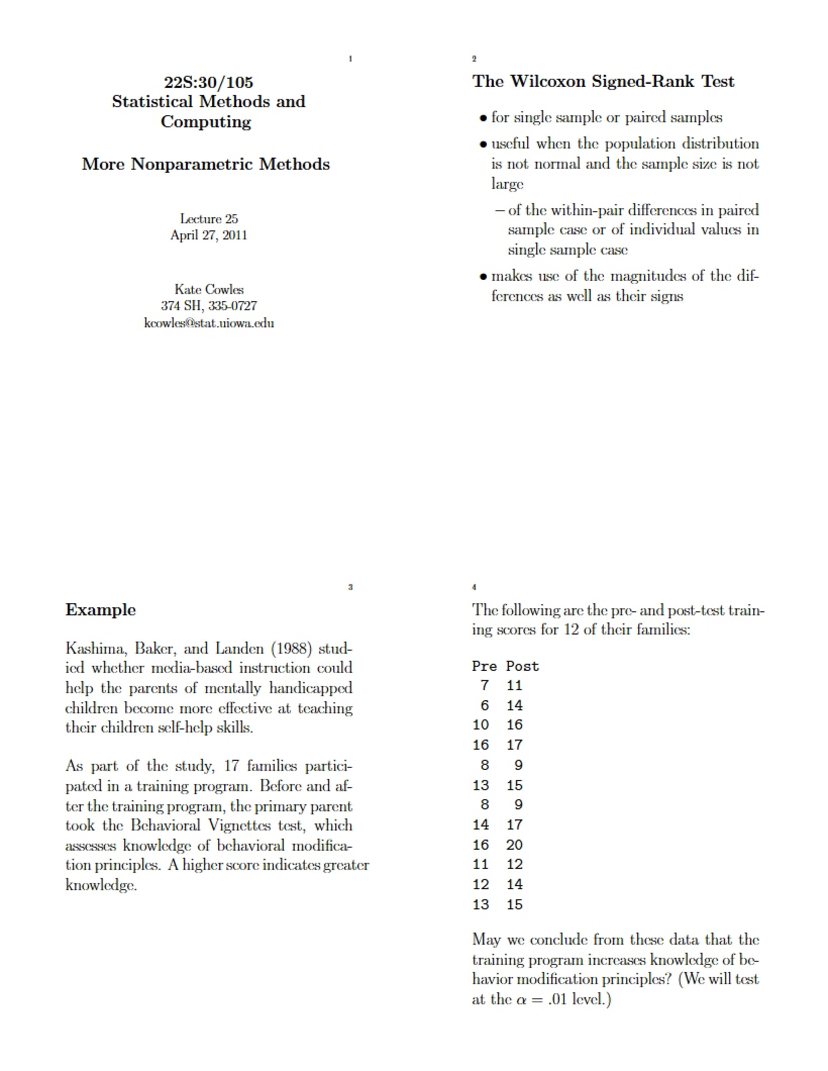 Computing and Statistical Methods (7)
