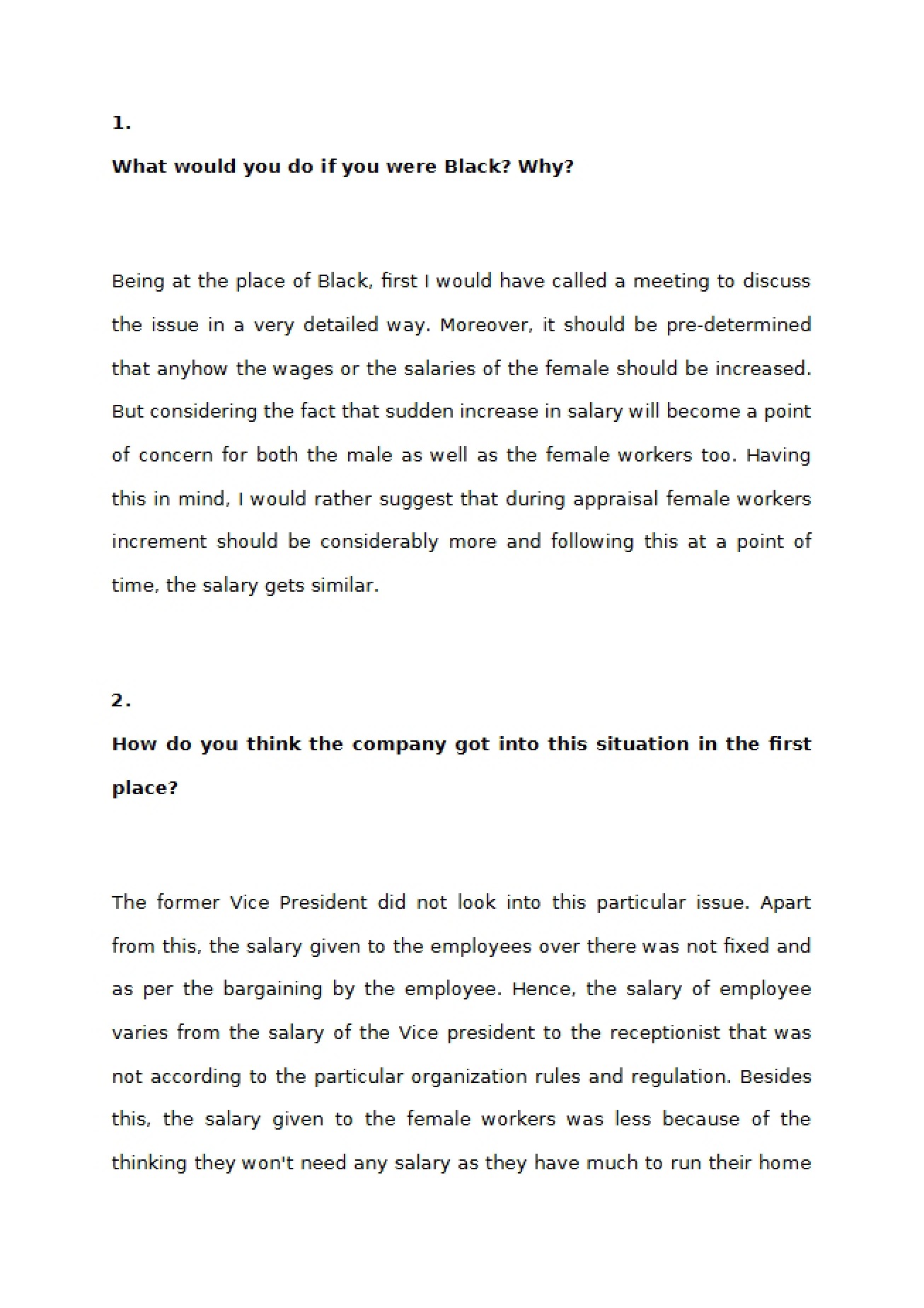 HR Essay