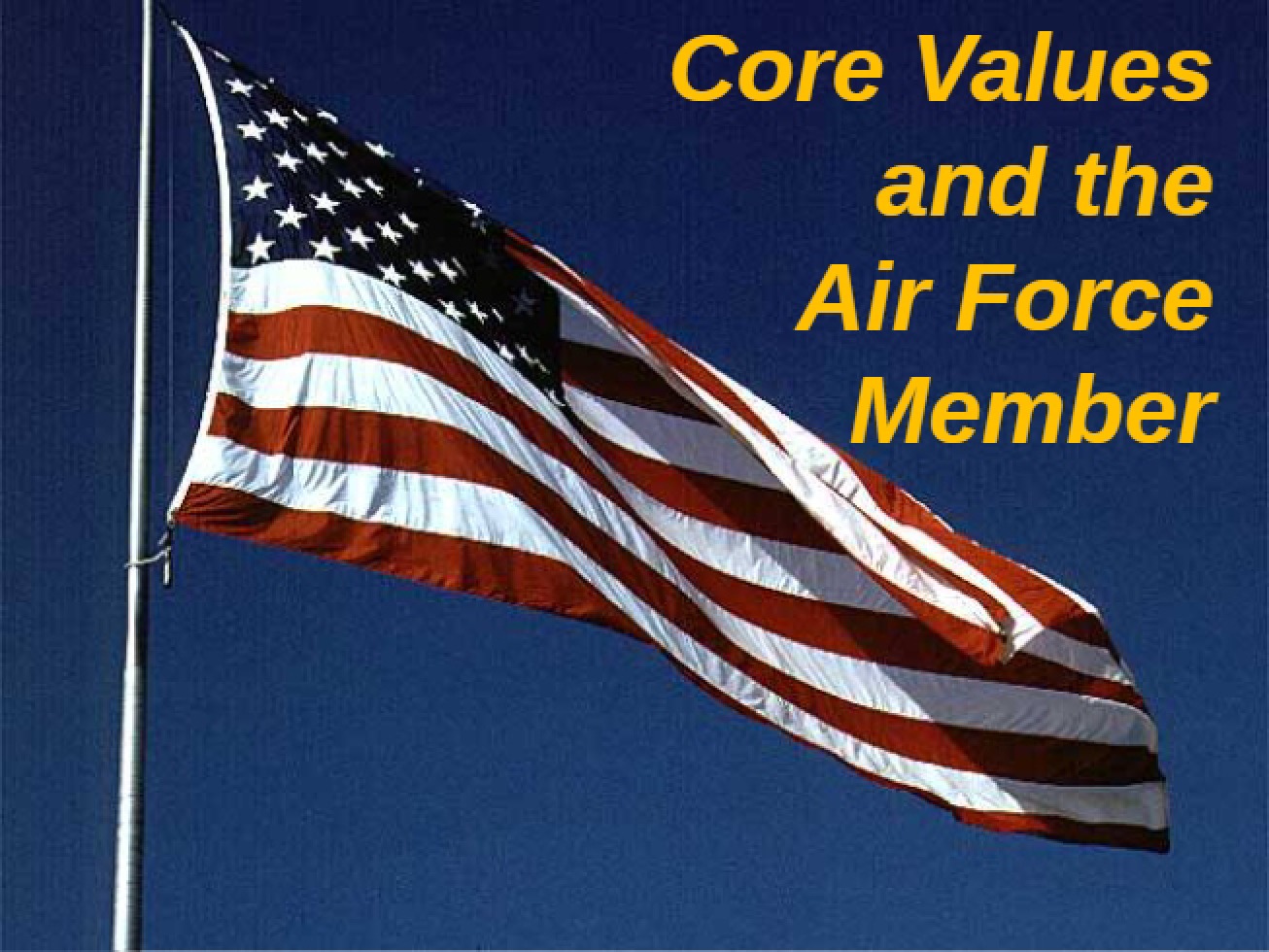 Values of the Air Force