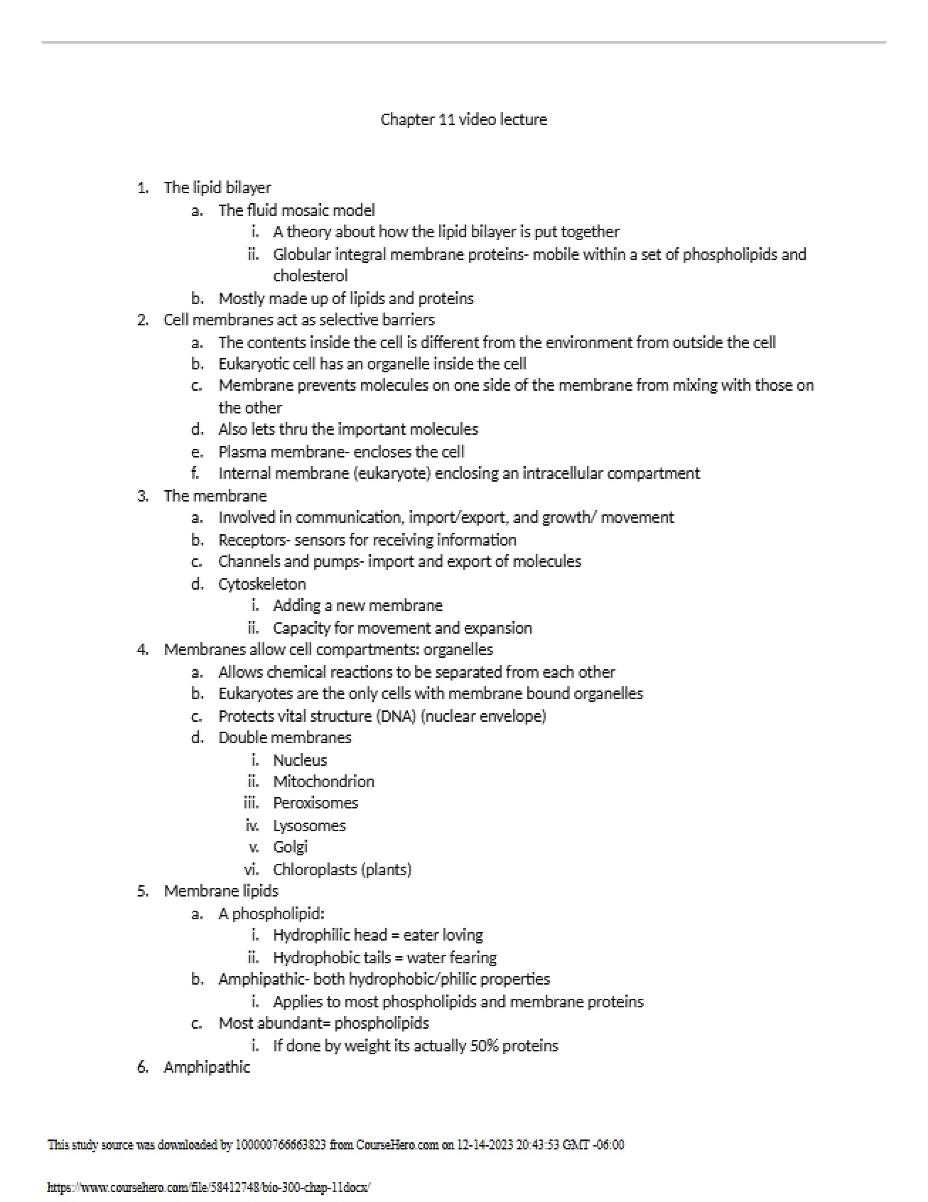 Lecture Recording Chapter 11