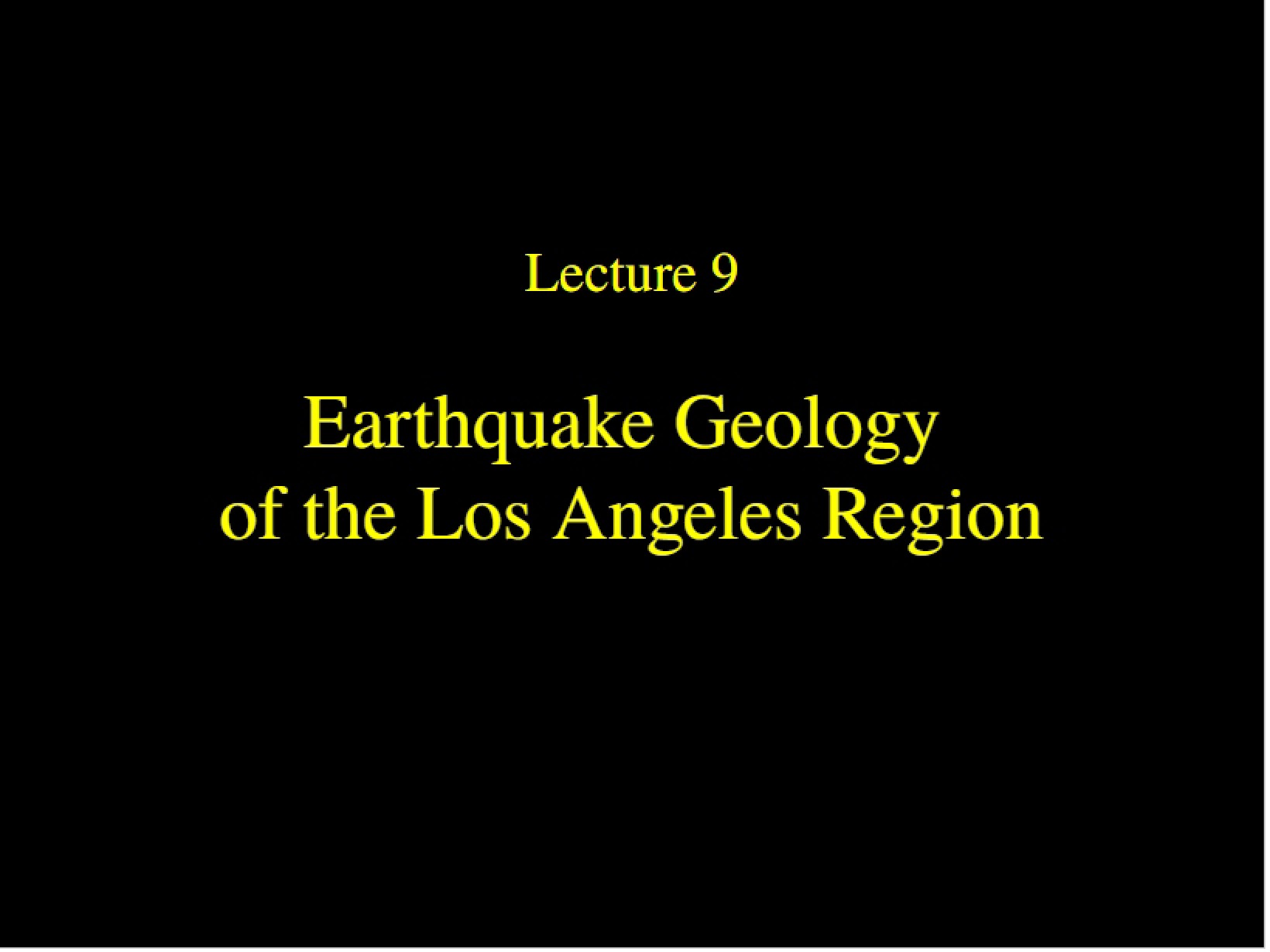 Geology of Quakes