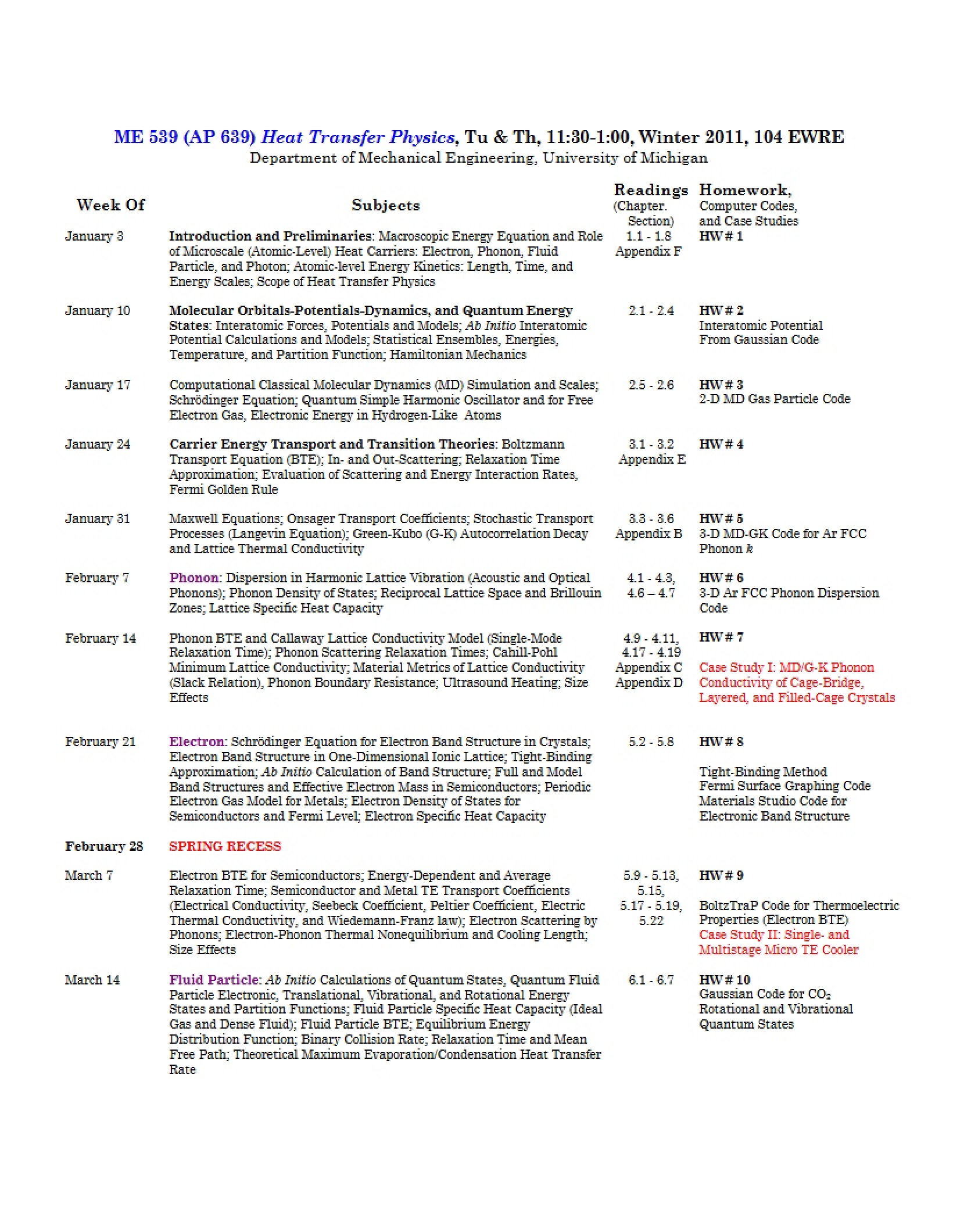 Course Syllabus