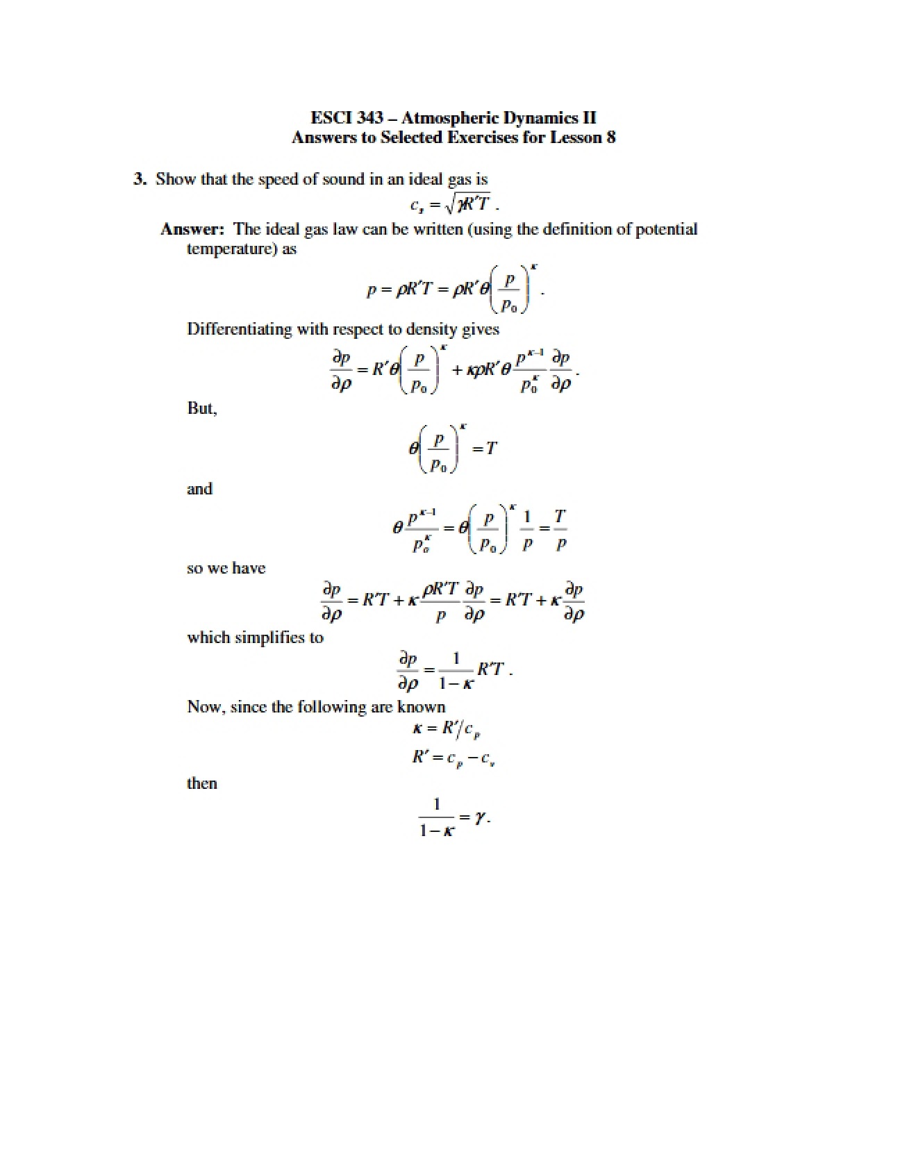Atmospheric Motion Dynamics