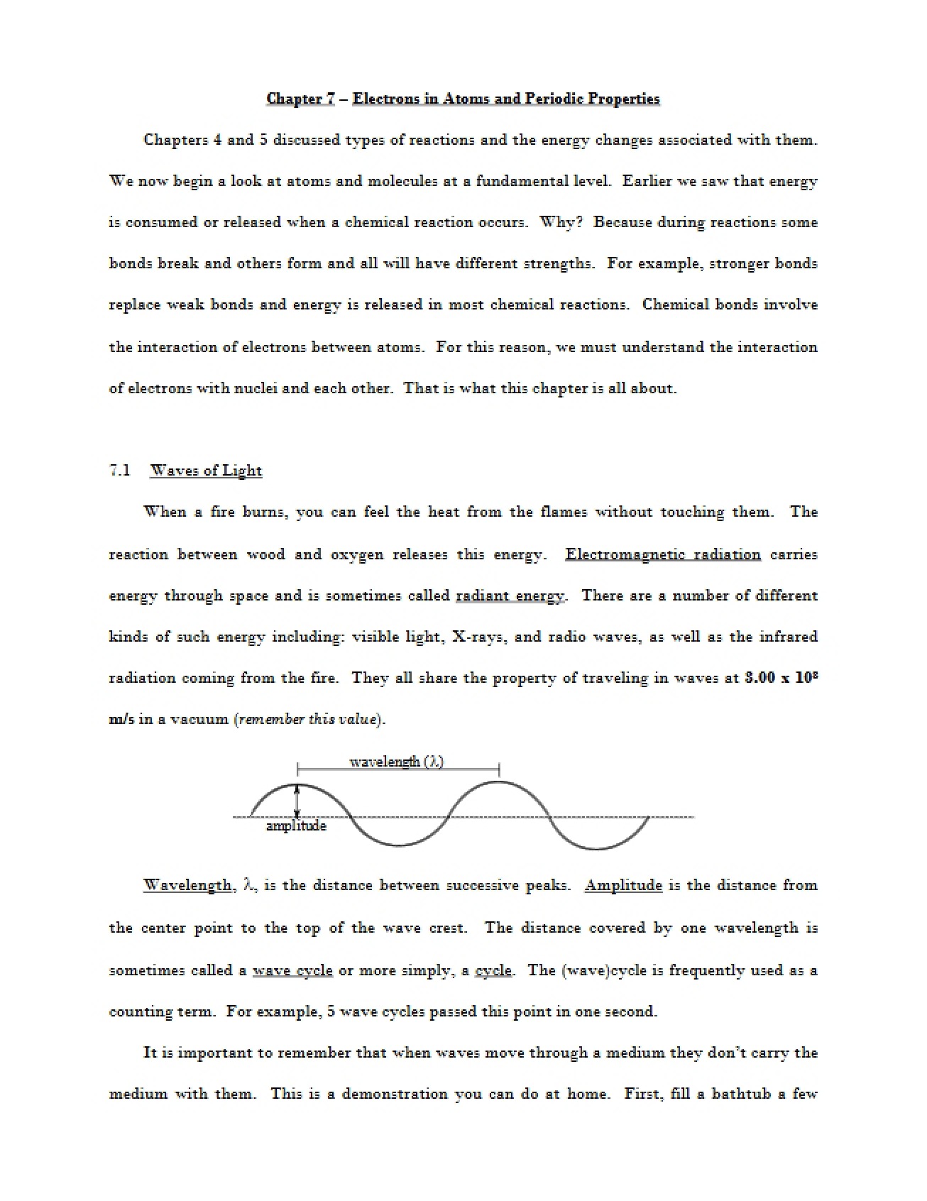 Periodic Properties and Atomic Electrons