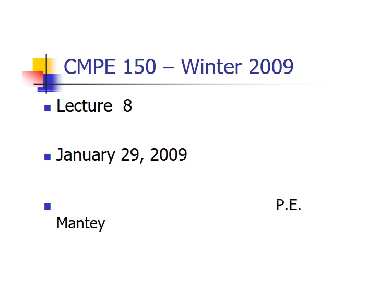 Notes on Lectures