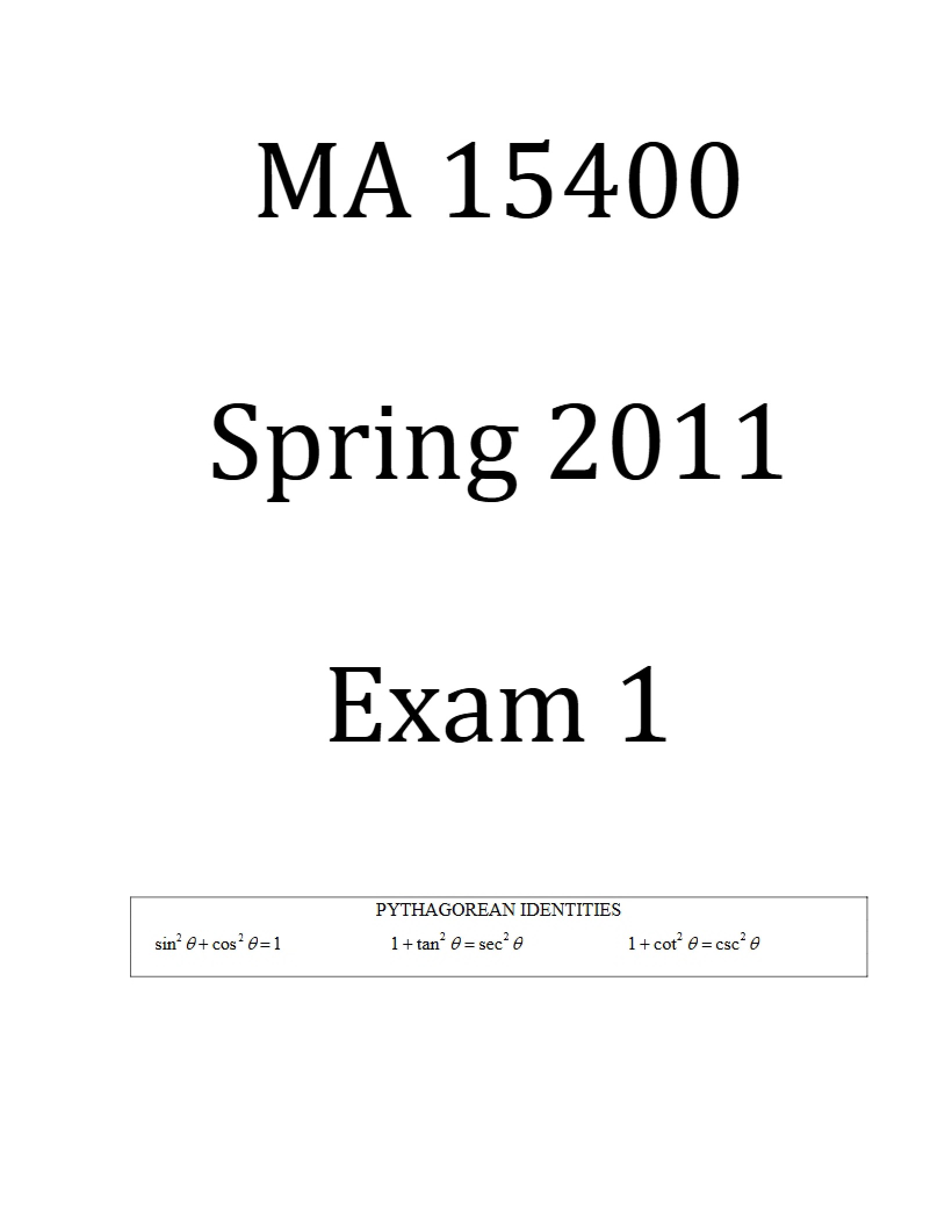 First Test