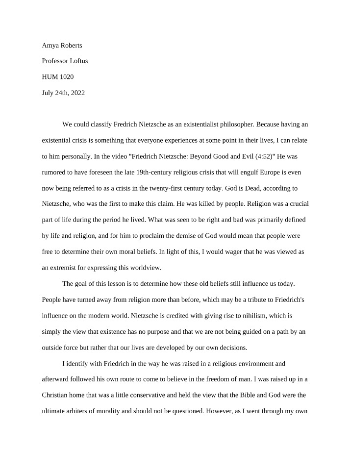 Nietzsche's Existentialism - Influence on Modern Thought