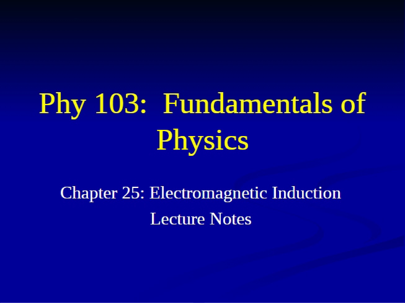 Introduction to Electromagnetic Induction