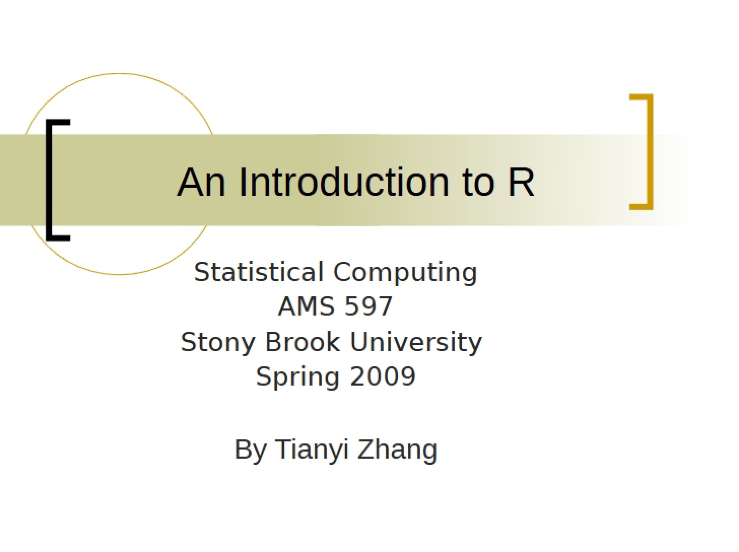 R Programming An Introduction