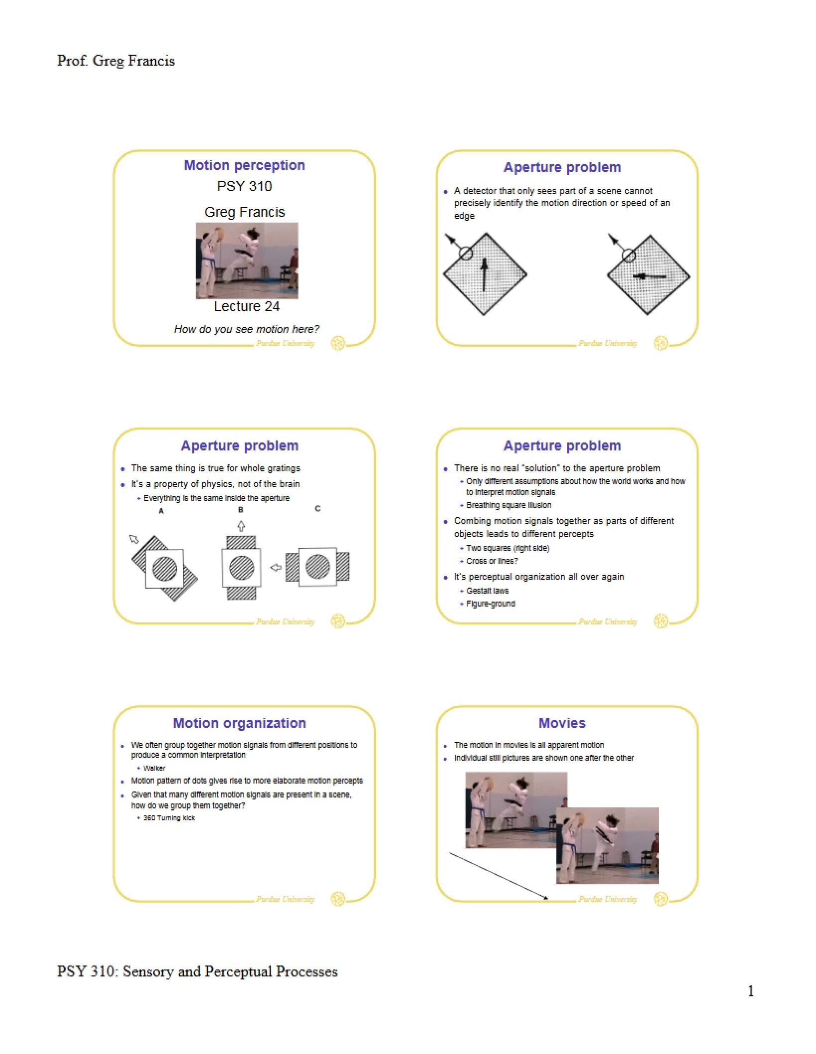 Perceiving Motion