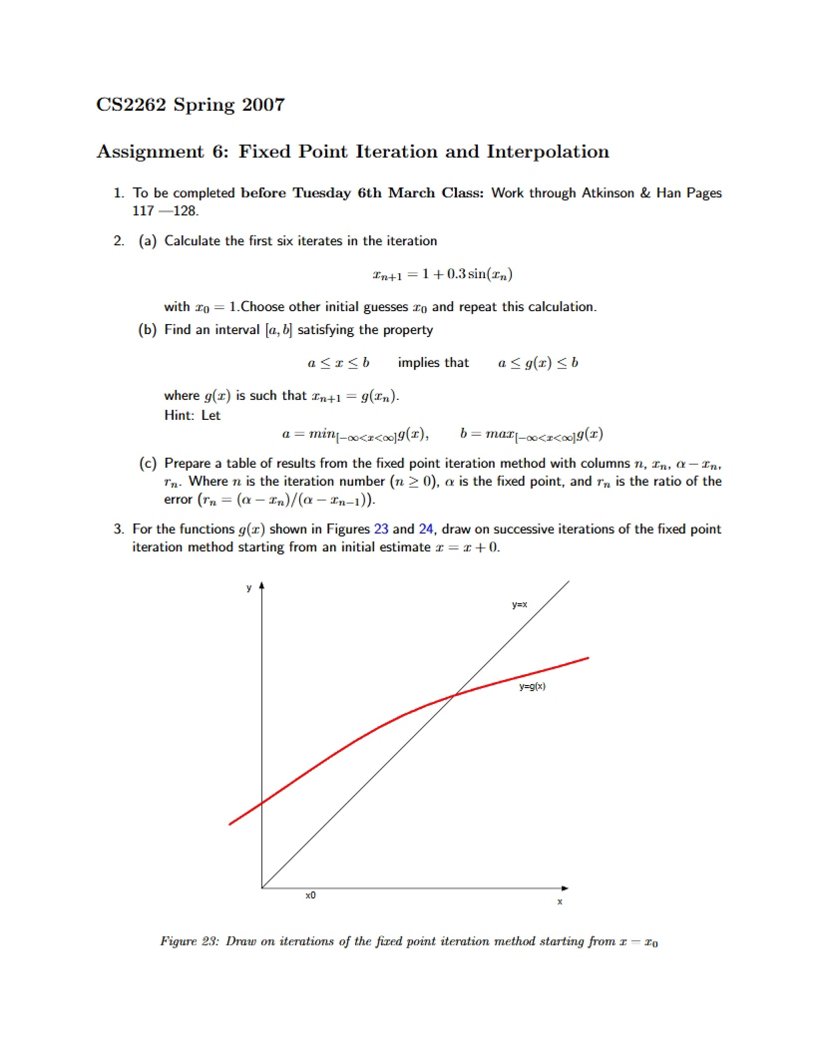 Assignment 6 Numerical Methods