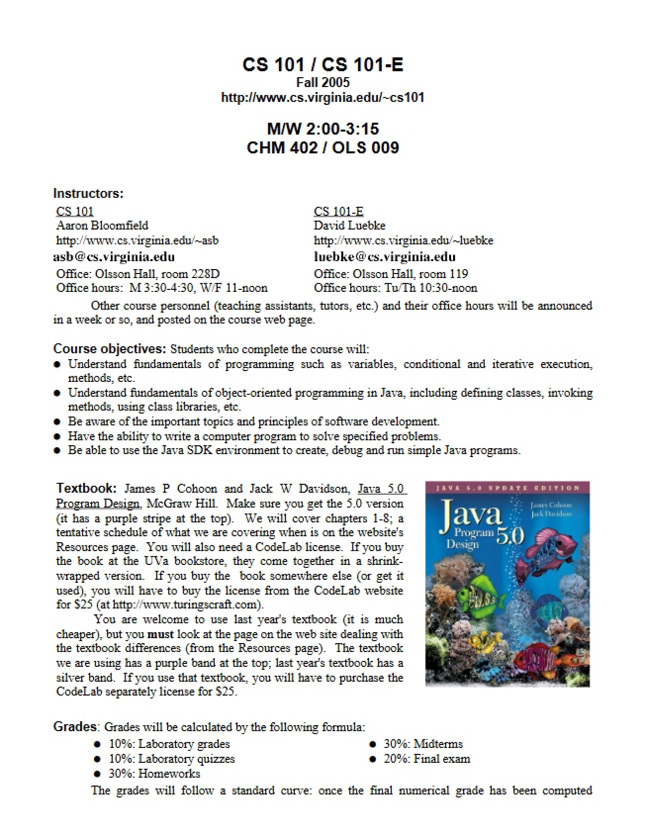 Course Syllabus