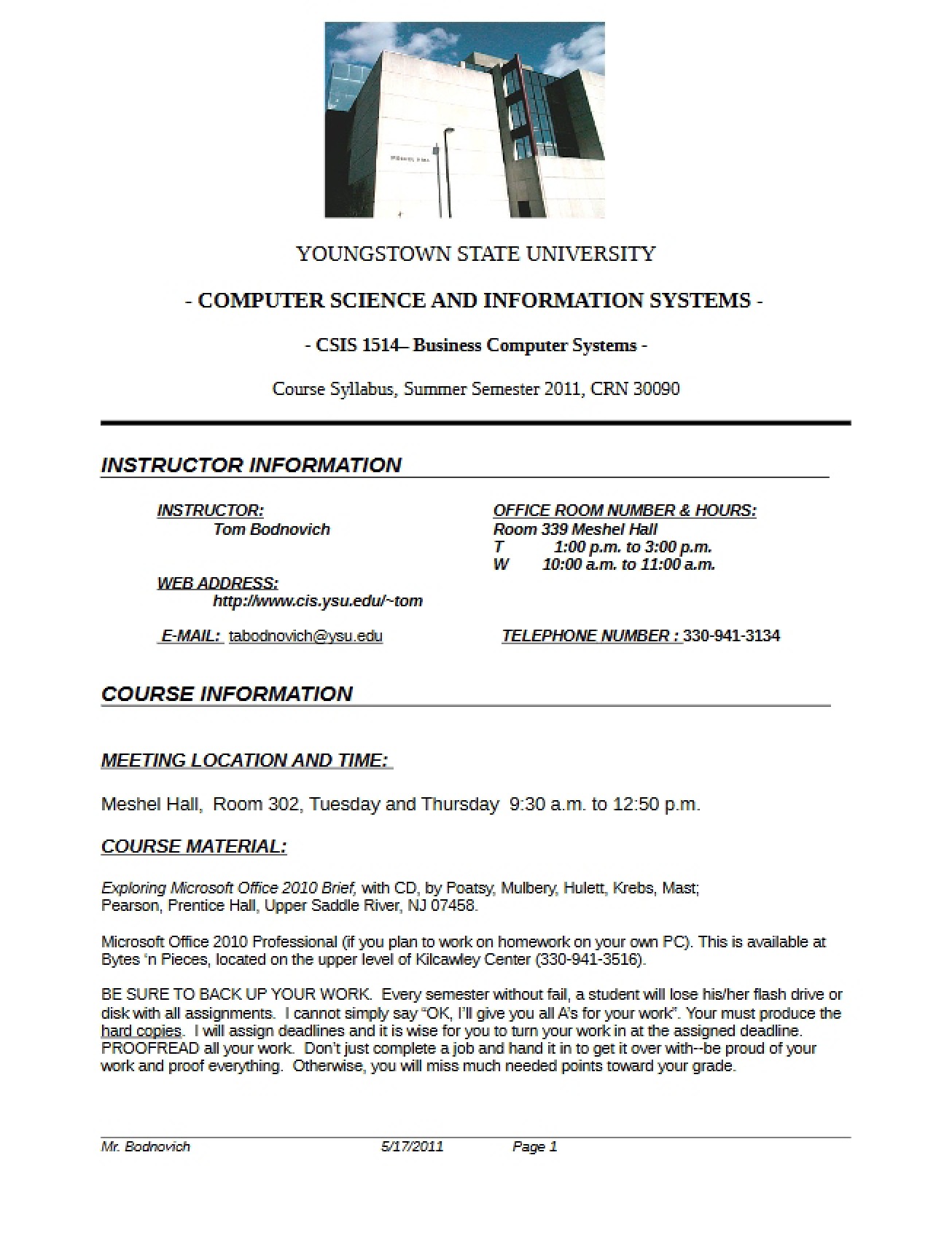 Information Systems and Computer Science