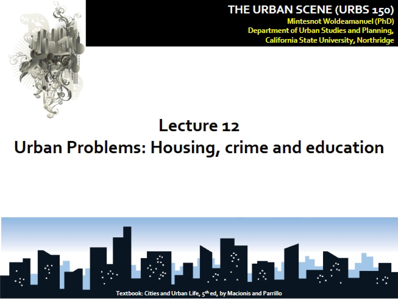 Chapter 12 Crime, Education, and Housing