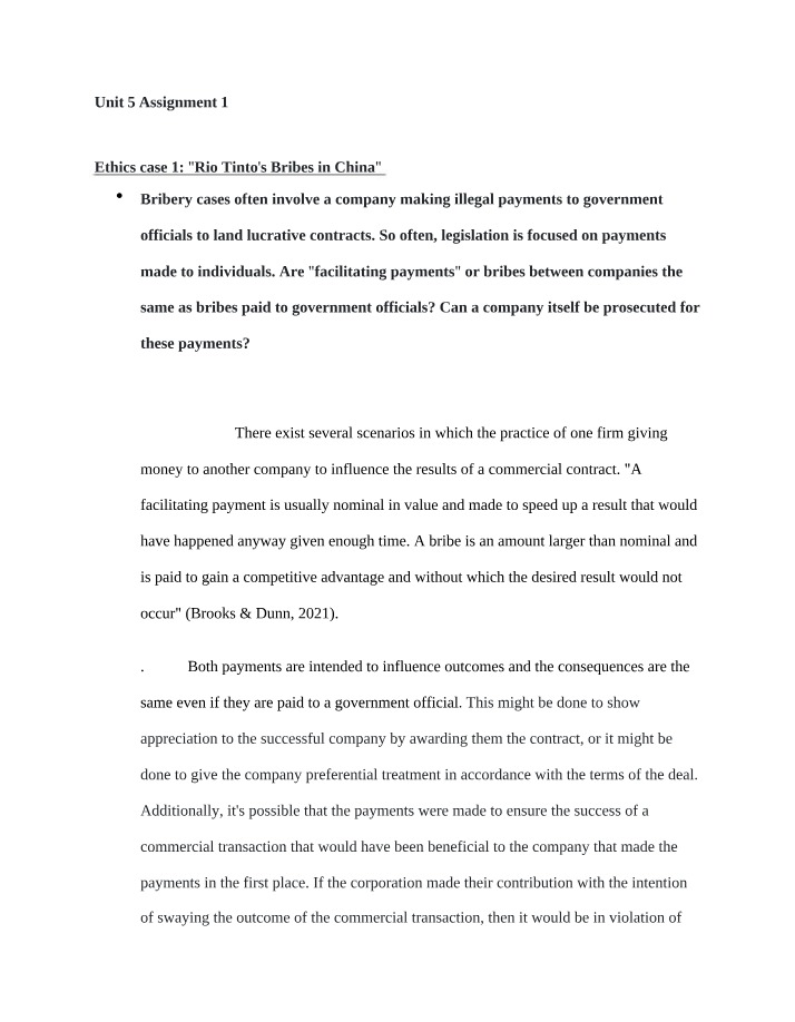Insights on Addressing Corporate Bribery
