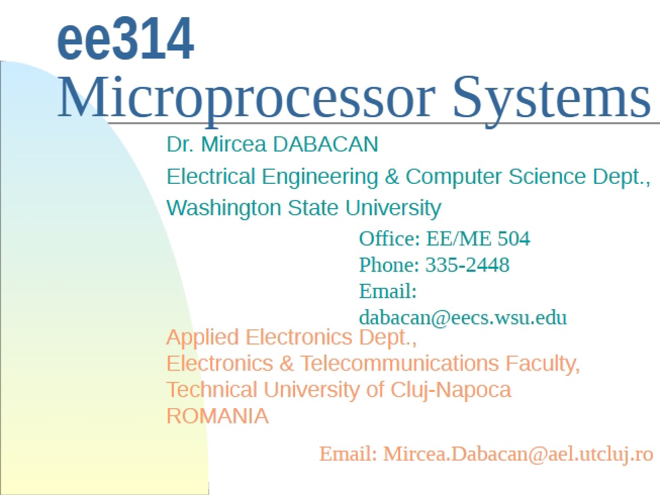 Architecture of Microprocessors
