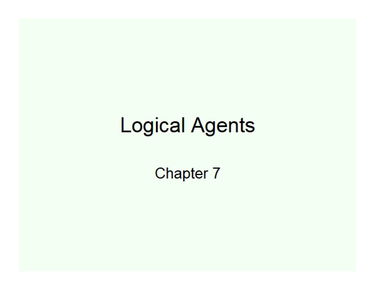 Fall 09 Propositional Logic