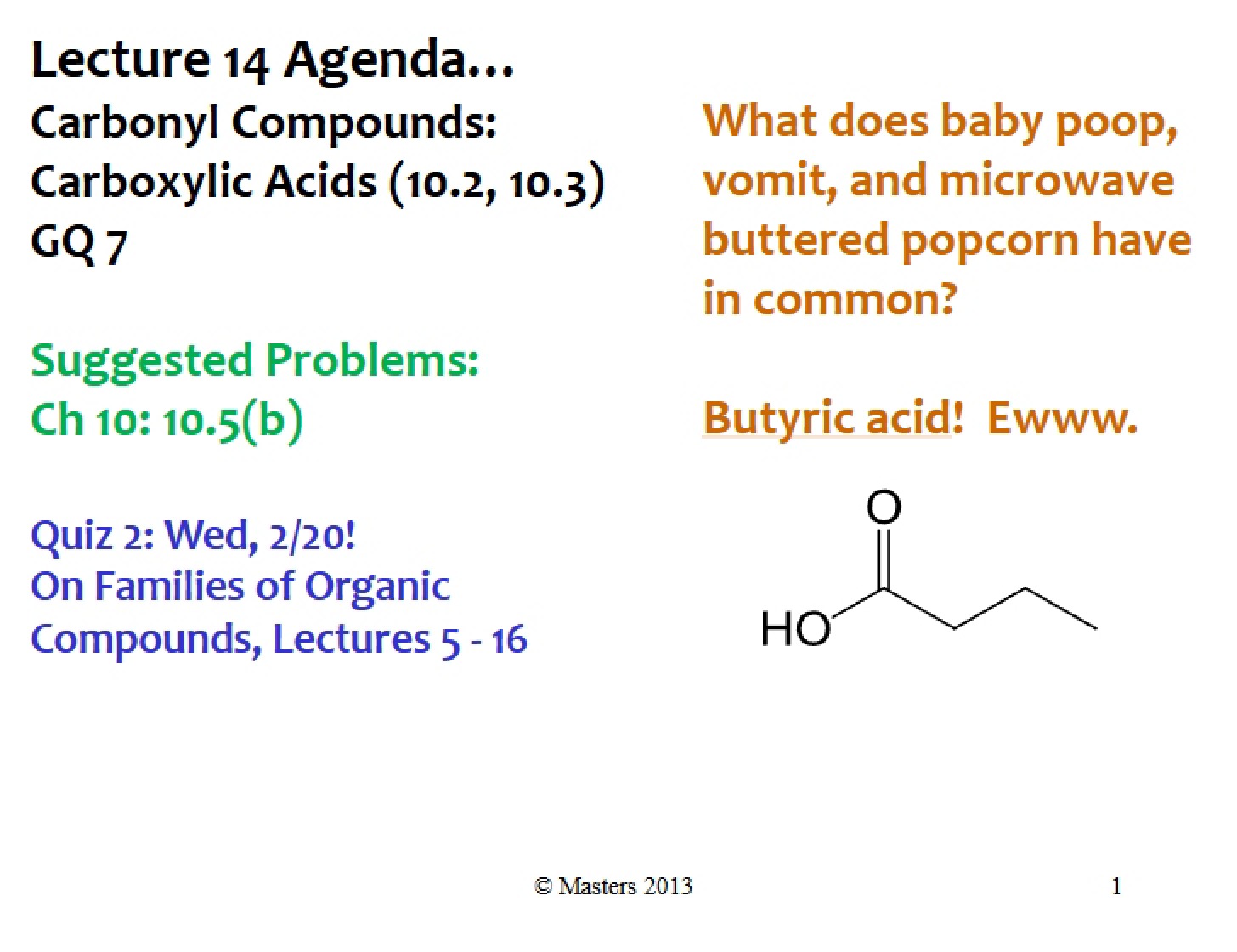 Lecture 14 Carboxylic Acids