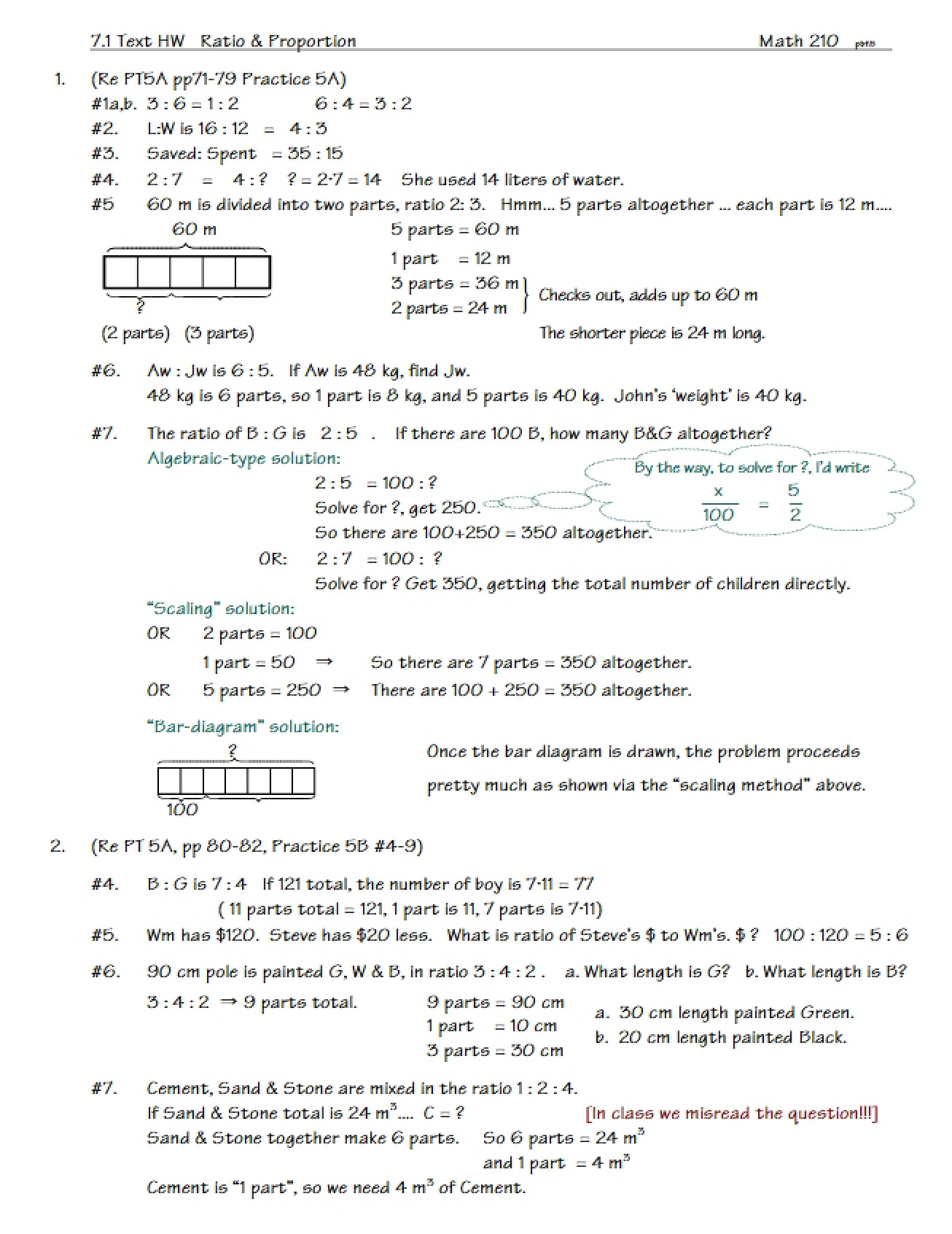 Proportion and Ratio