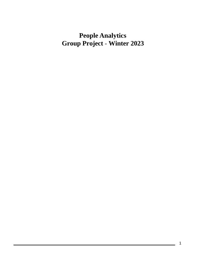 Descriptive Statistics and HR Data Turnover Rates