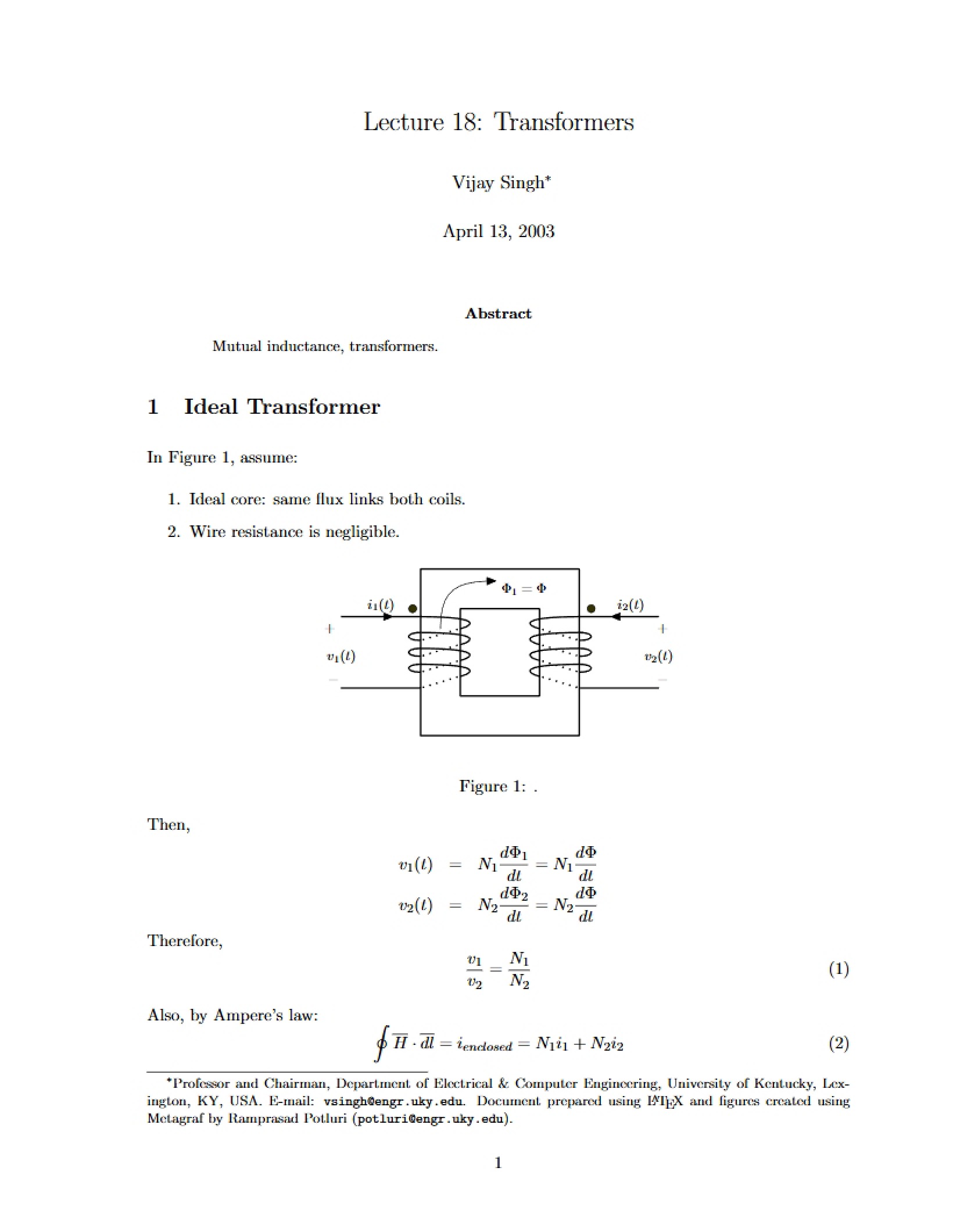 Lecture 18 Transformers