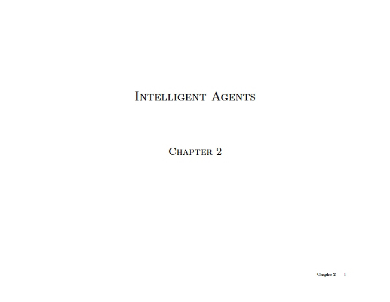 Second Chapter of Artificial Intelligence
