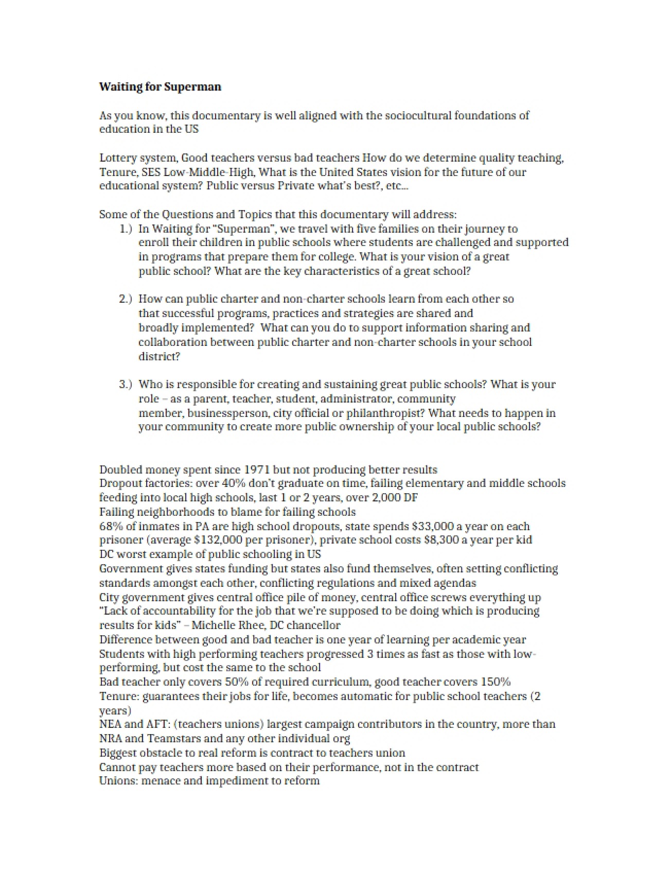 Sociocultural Foundations Course Notes