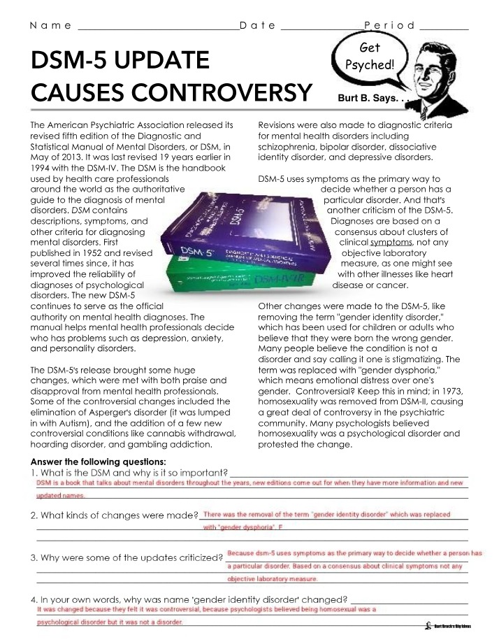 Controversial Changes and Criticisms in the DSM-5 Update