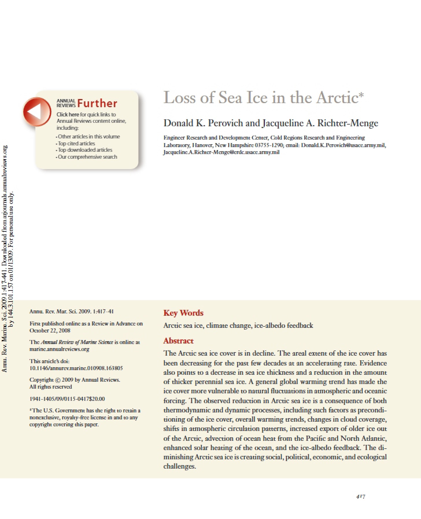 Arctic Sea Ice Loss