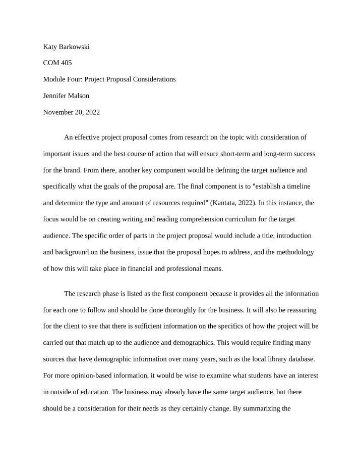 Research, Goals, and Target Audience for Effective Project Proposals