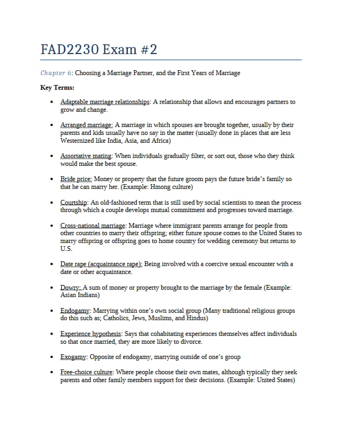 Selecting a Marriage Partner Insights from Chapter 6