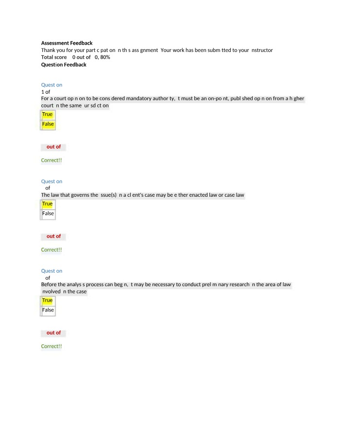 Legal Analysis - Key Principles and Concepts