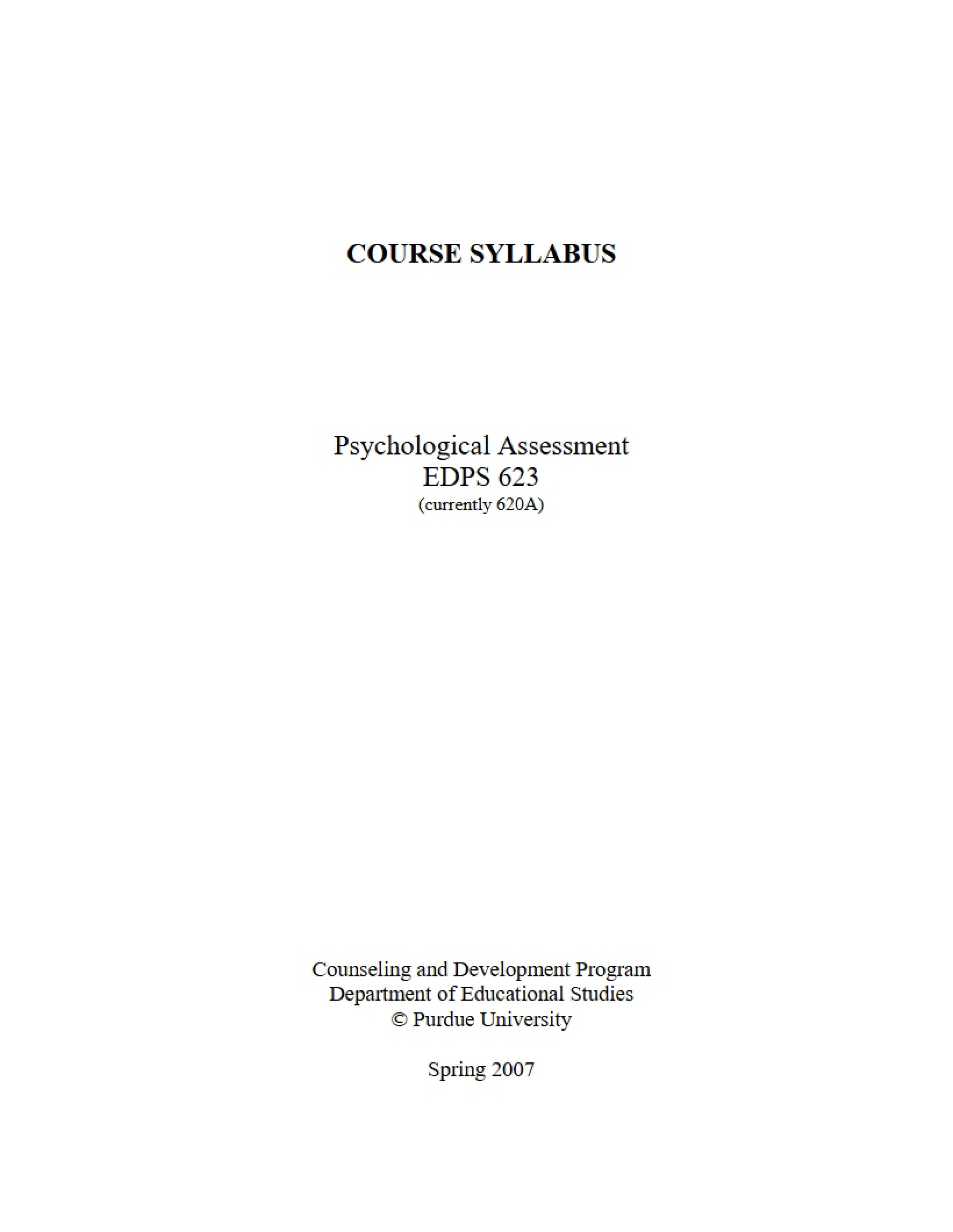 Syllabus